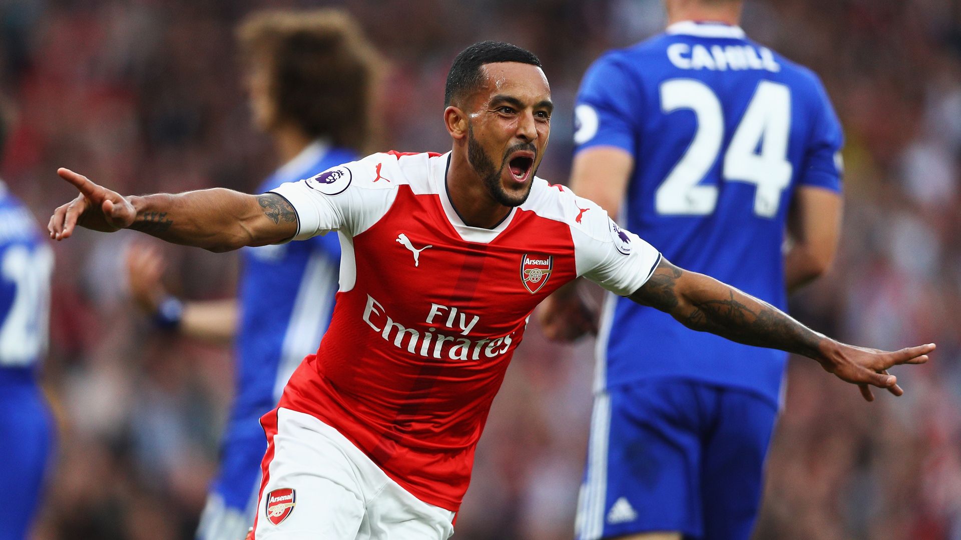 Theo Walcott Arsenal Chelsea Premier League 24092016