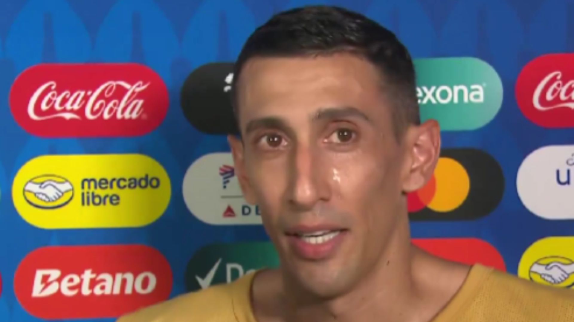Angel Di Maria crying Argentina Canada Copa America 2024