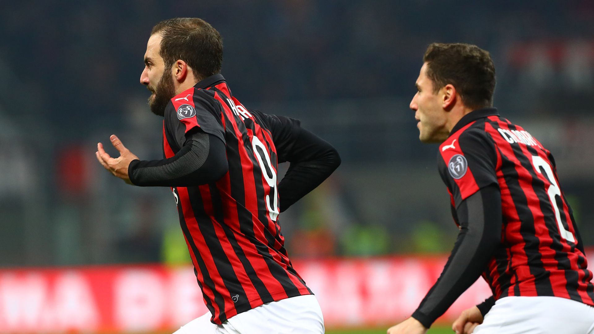 Gonzalo Higuain Milan SPAL Serie A