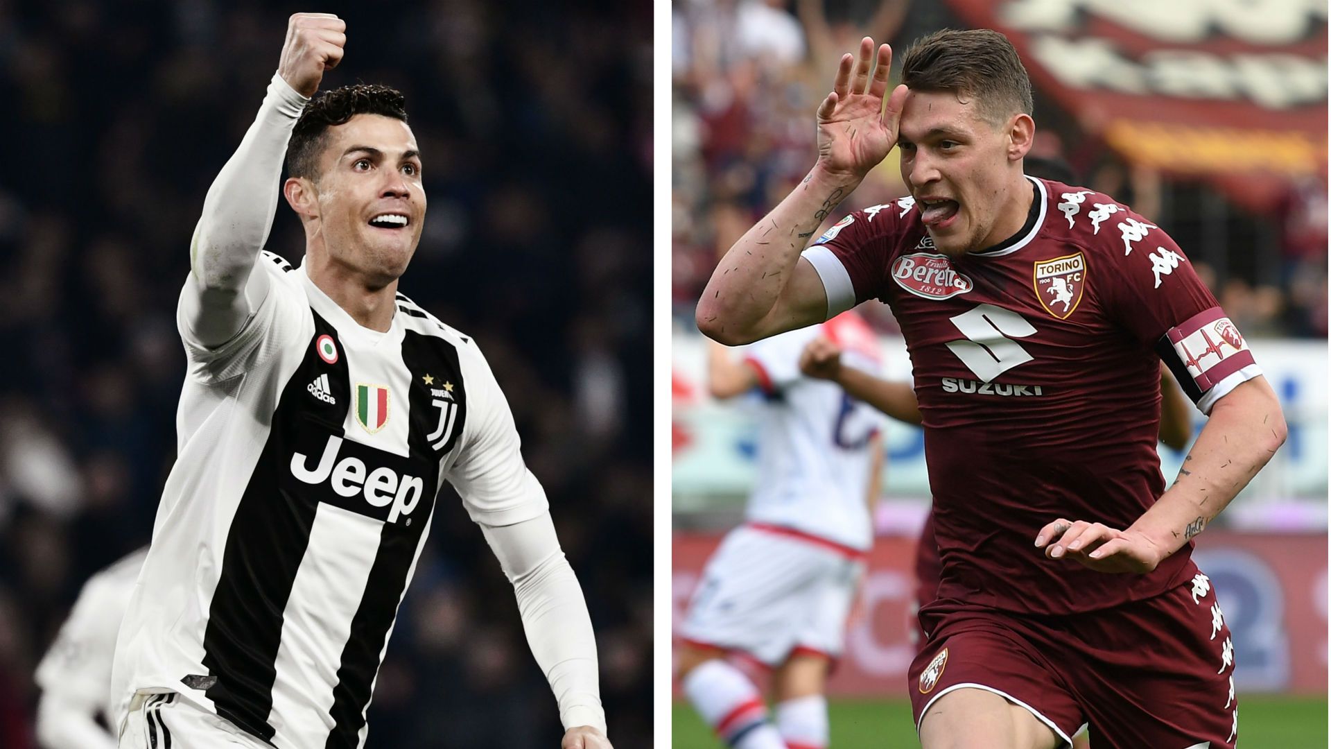cristiano ronaldo andrea belotti juventus torino