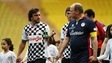 Fernando Alonso Prince Alberto Monaco Friendly