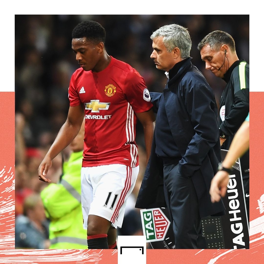 Anthony Martial Jose Mourinho GFX