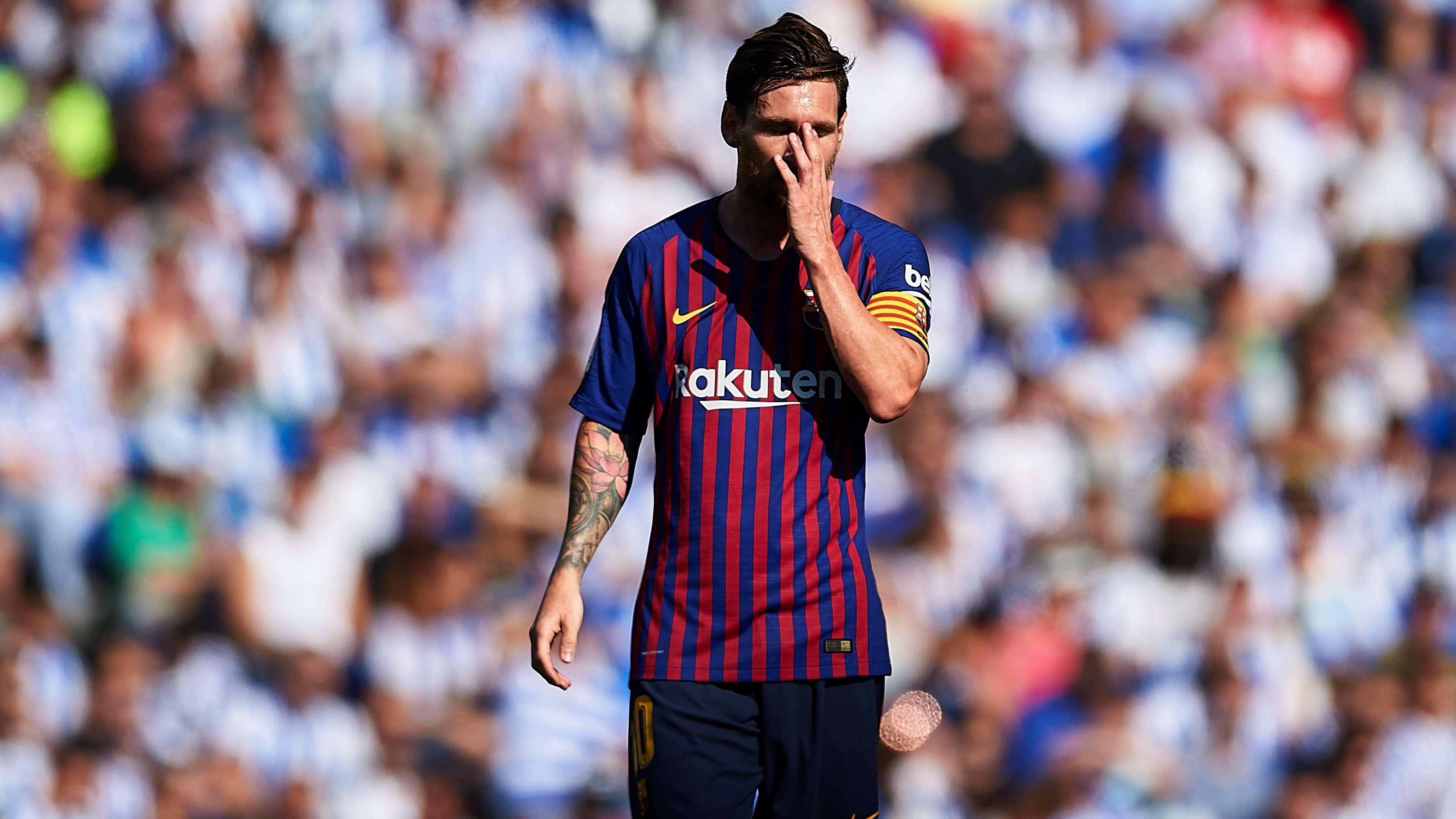 Lionel Messi Real Sociedad Barcelona LaLiga 15092018
