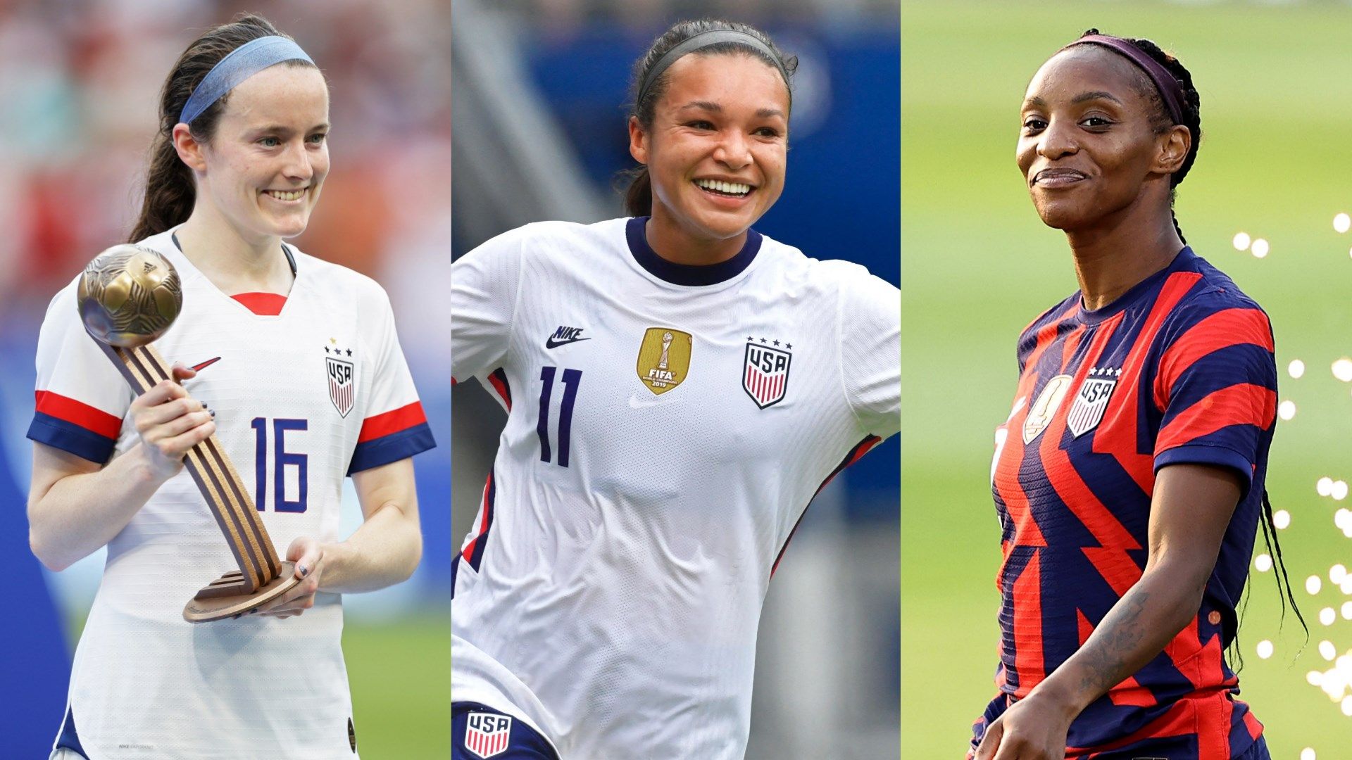 Rose Lavelle Sophia Smith Crystal Dunn split