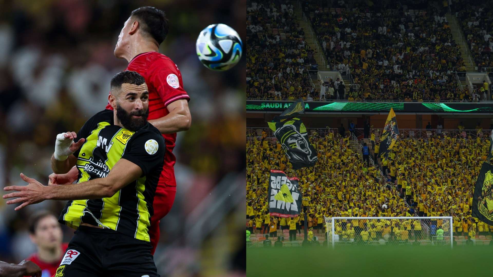 Karim Benzema vs Al Wehda - Al Ittihad Fans