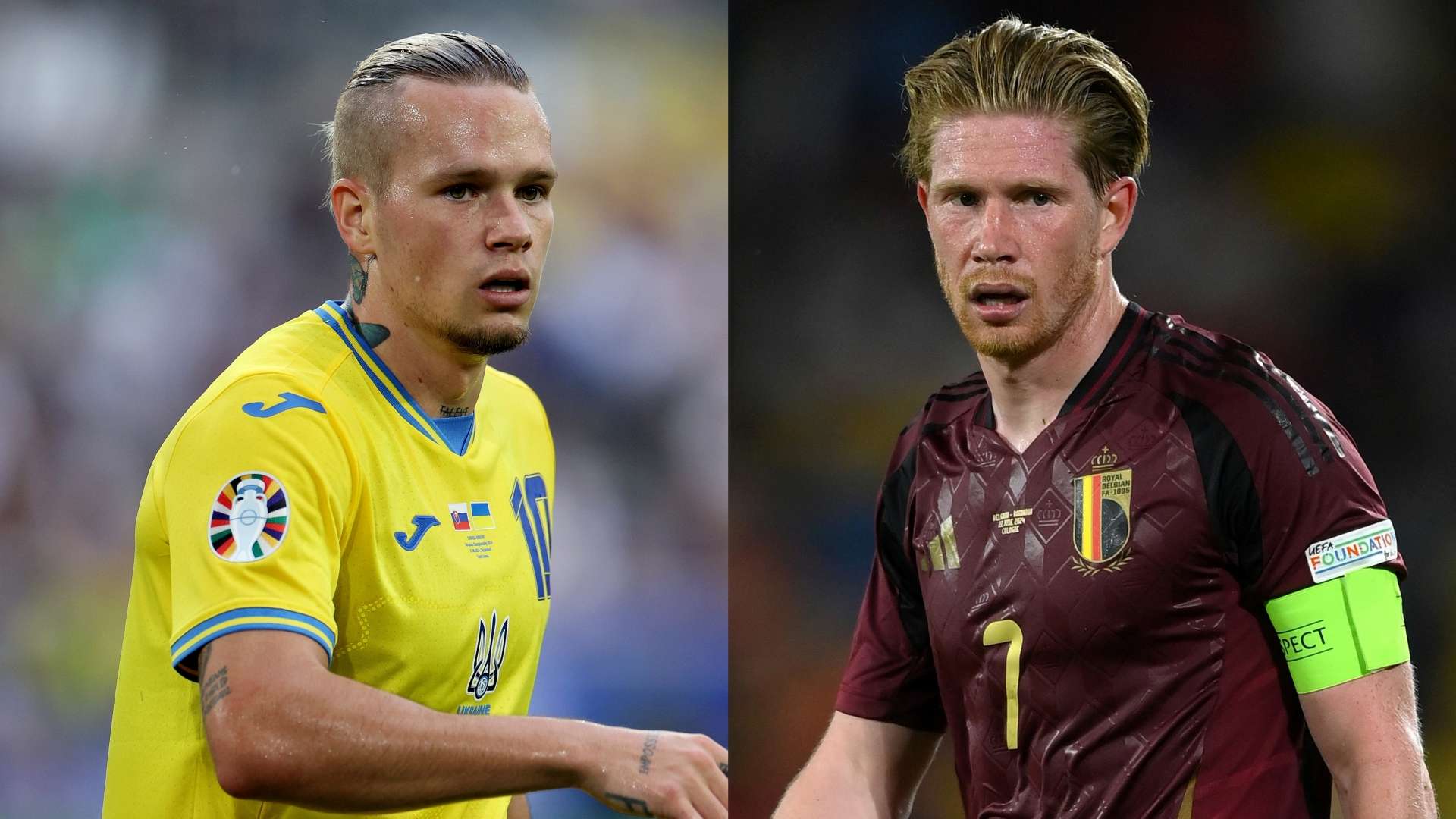 Mykhailo Mudryk Ukraine Kevin De Bruyne Belgium