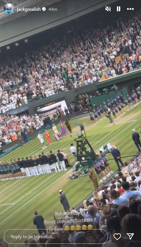 Jack Grealish Carlos Alcaraz instagram