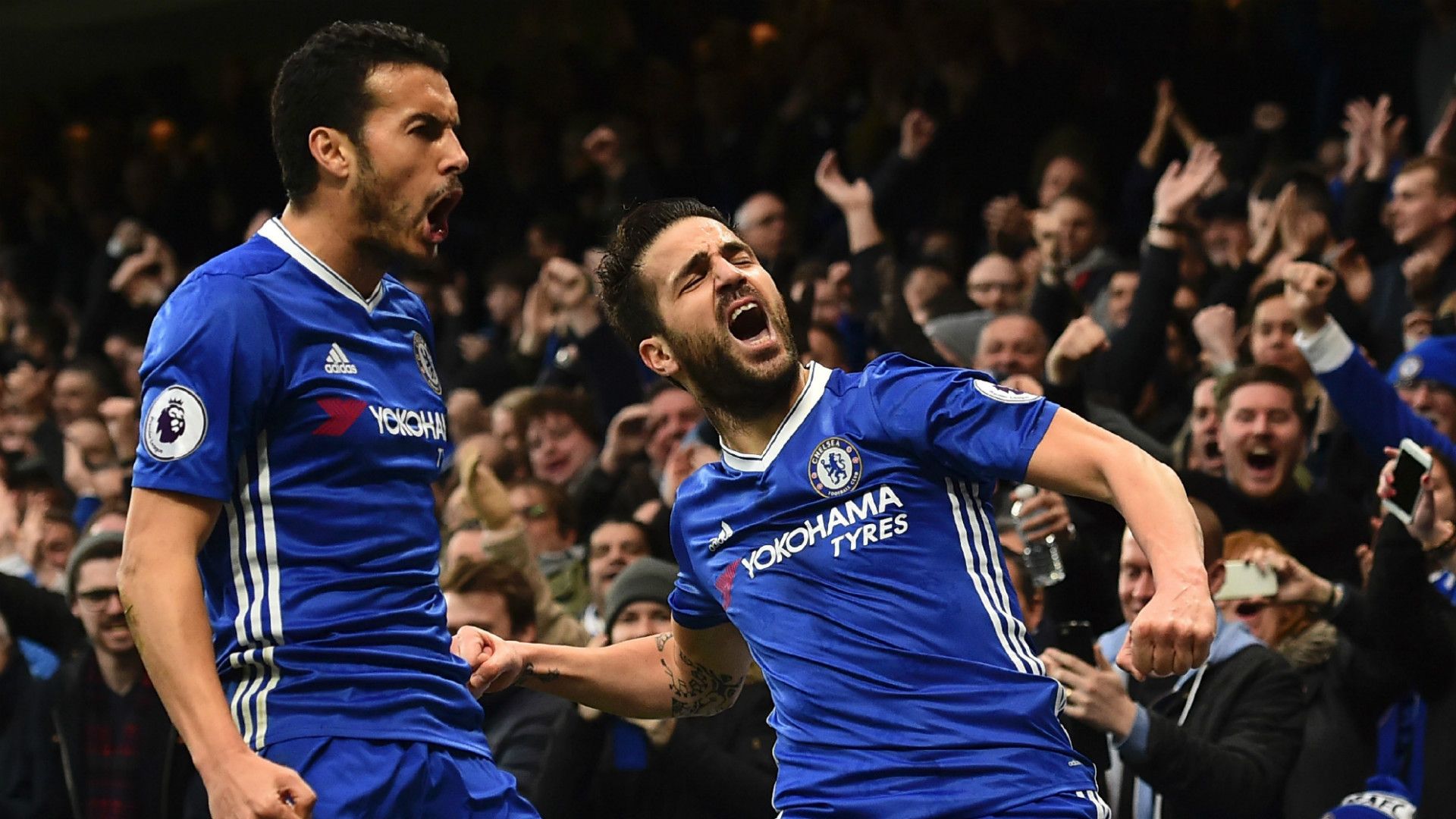 Pedro Rodriguez Cesc Fabregas Chelsea Premier League