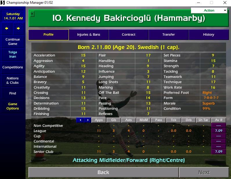 Kennedy Bakircioglu CM 01/02