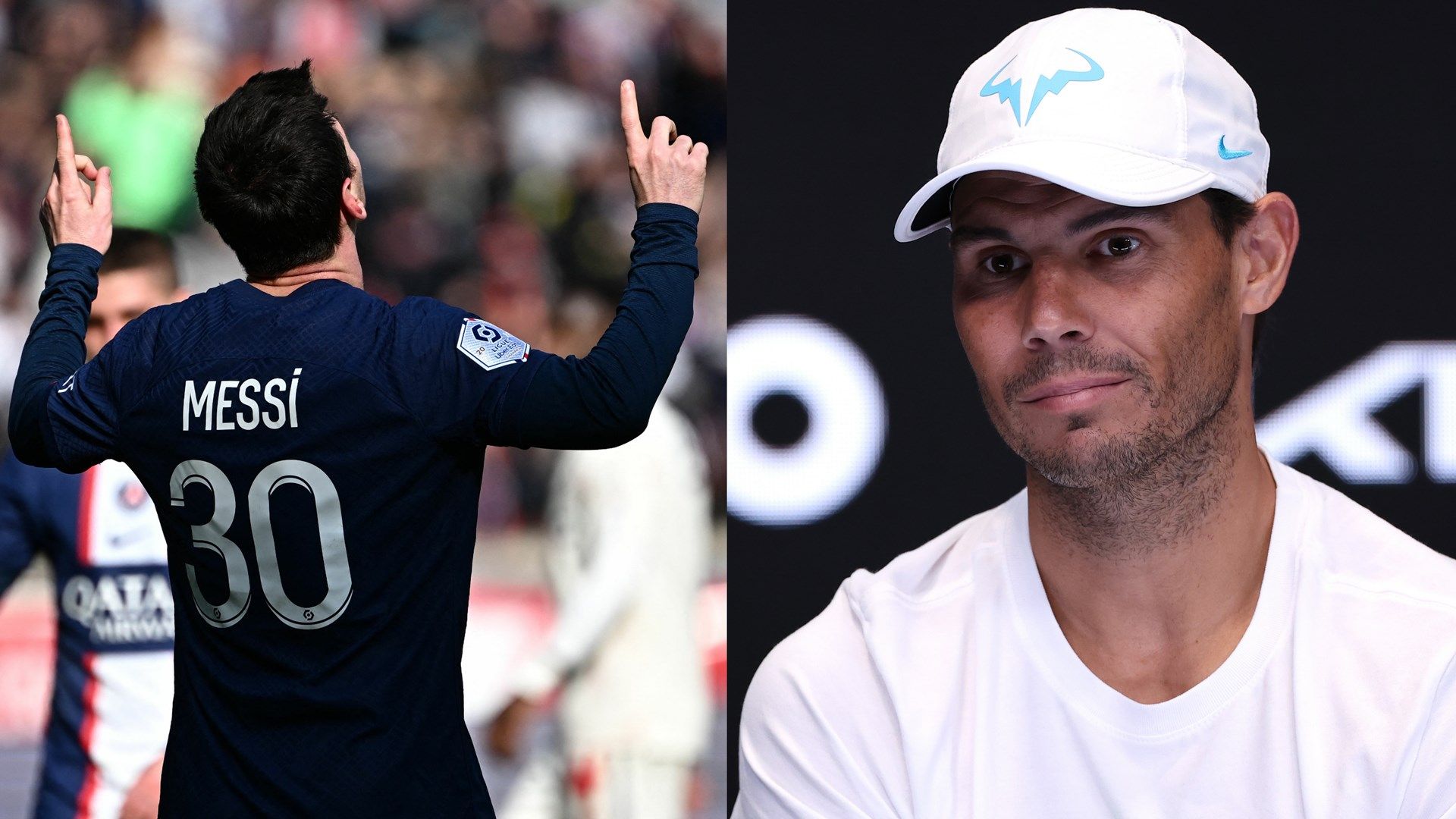 Lionel Messi, Rafael Nadal GFX