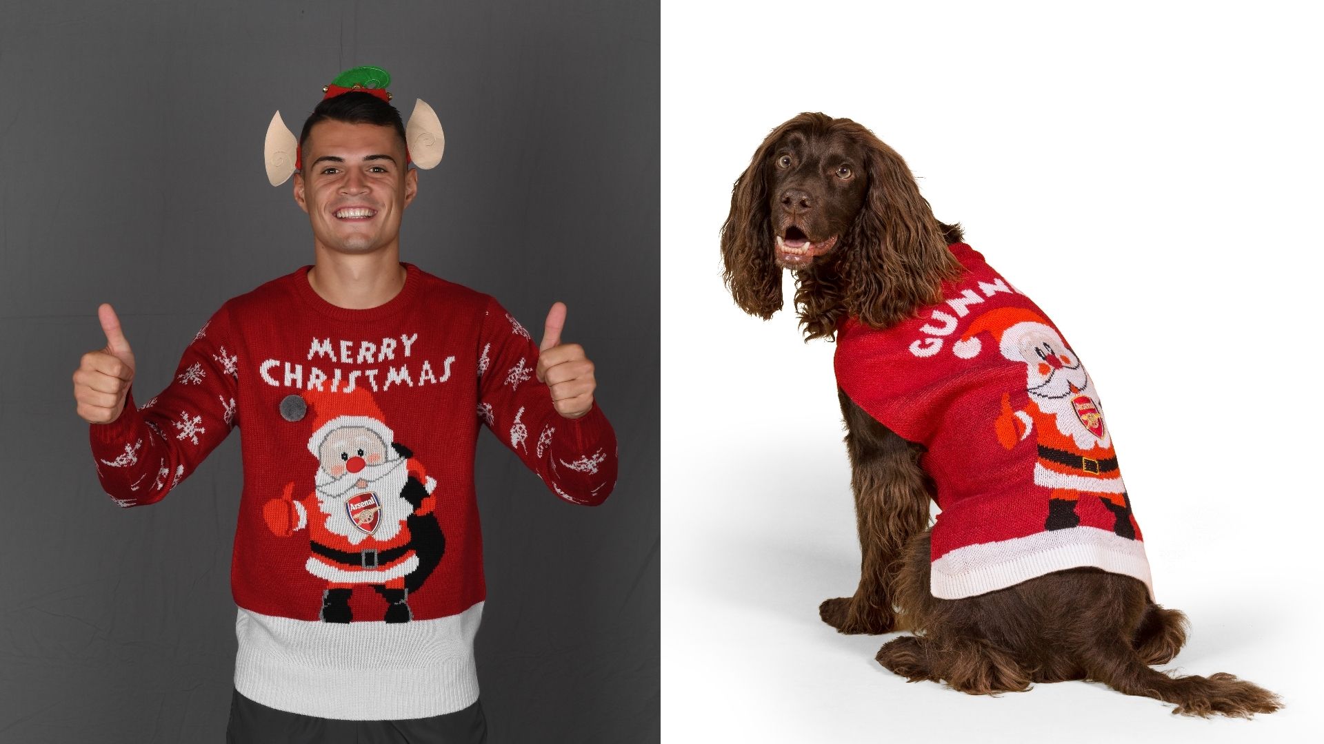 Xhaka, Pooch, Christmas Jumpers