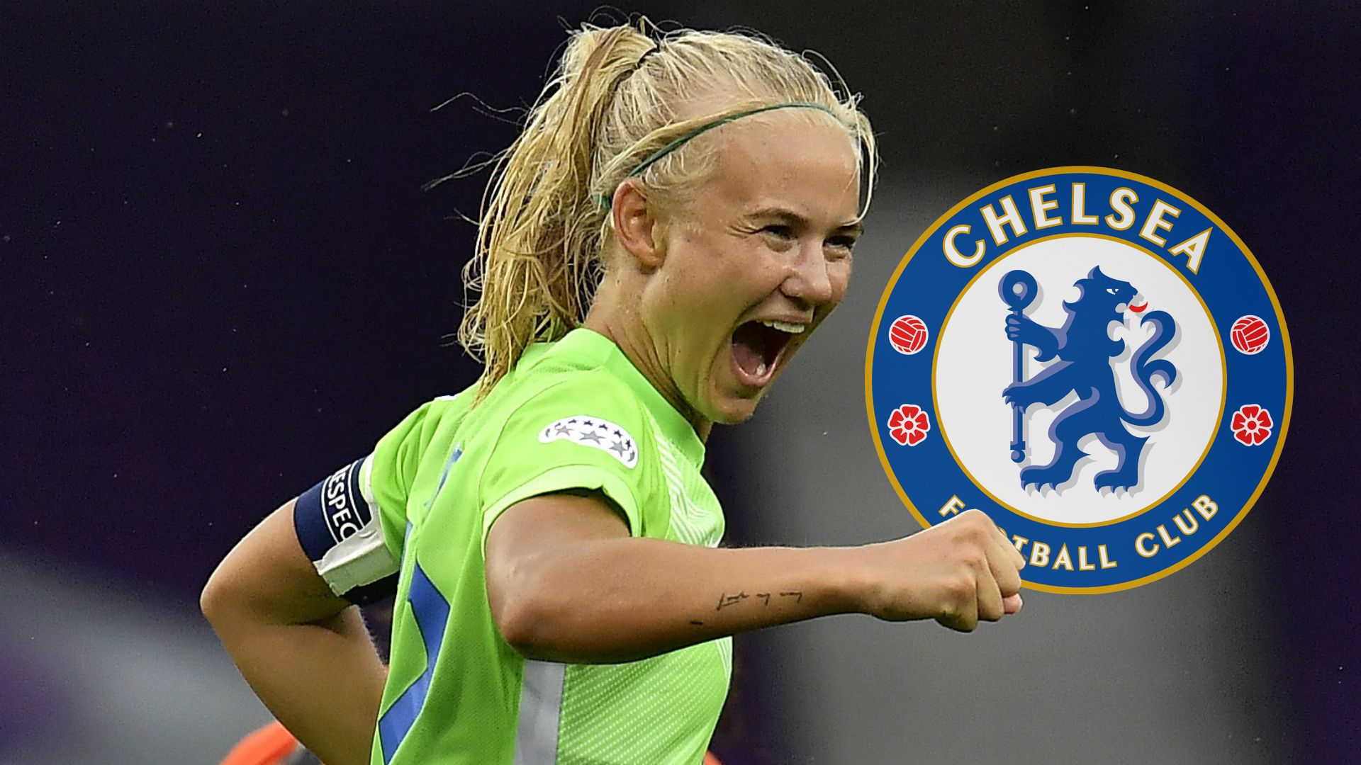 Pernille Harder Chelsea badge gfx