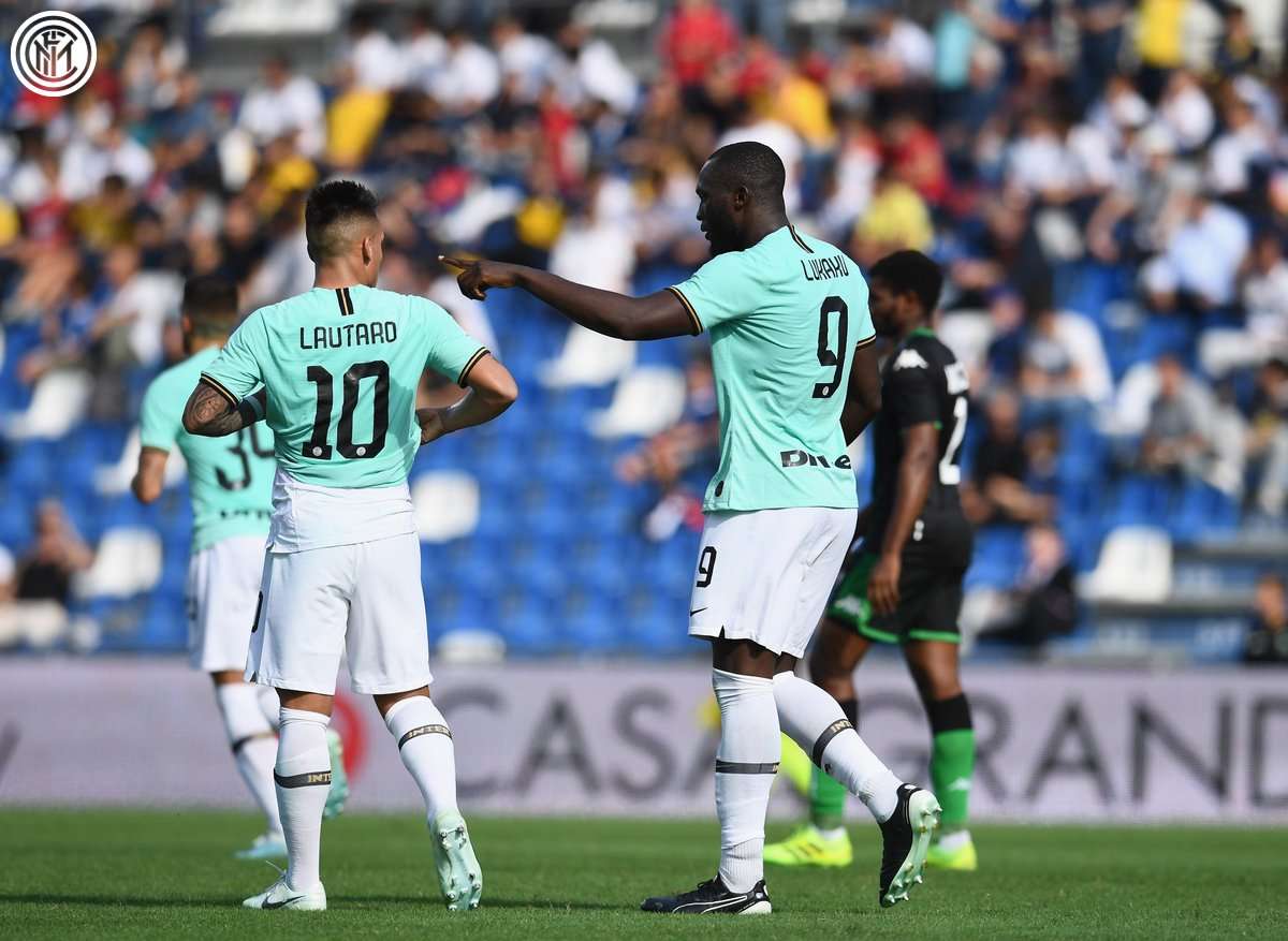 Lukaku e Lautaro Sassuolo Inter
