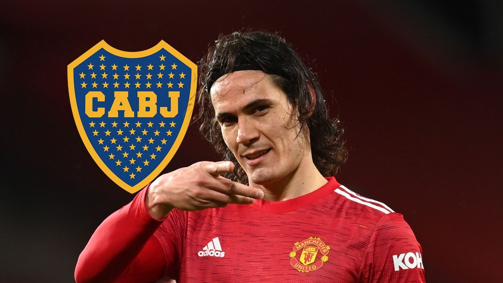 Edinson Cavani Manchester United Boca GFX
