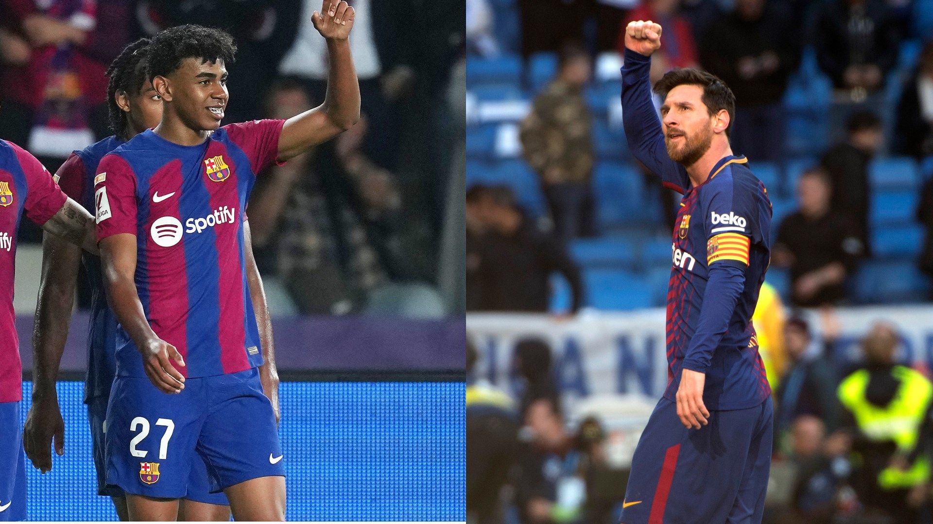 Lamine Yamal Barcelona Messi