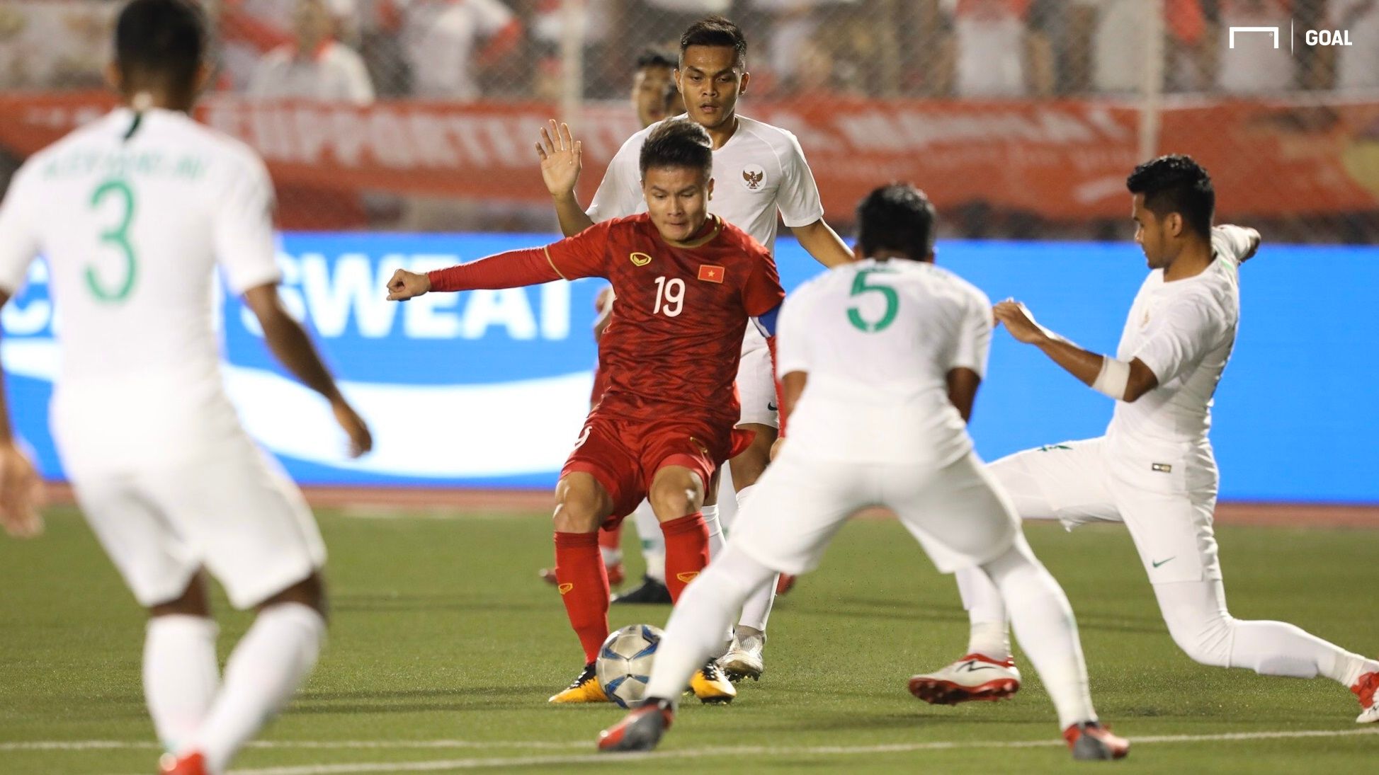 Nguyen Quang Hai | U22 Vietnam vs U22 Indonesia | Group B SEA Games 30 - 2019