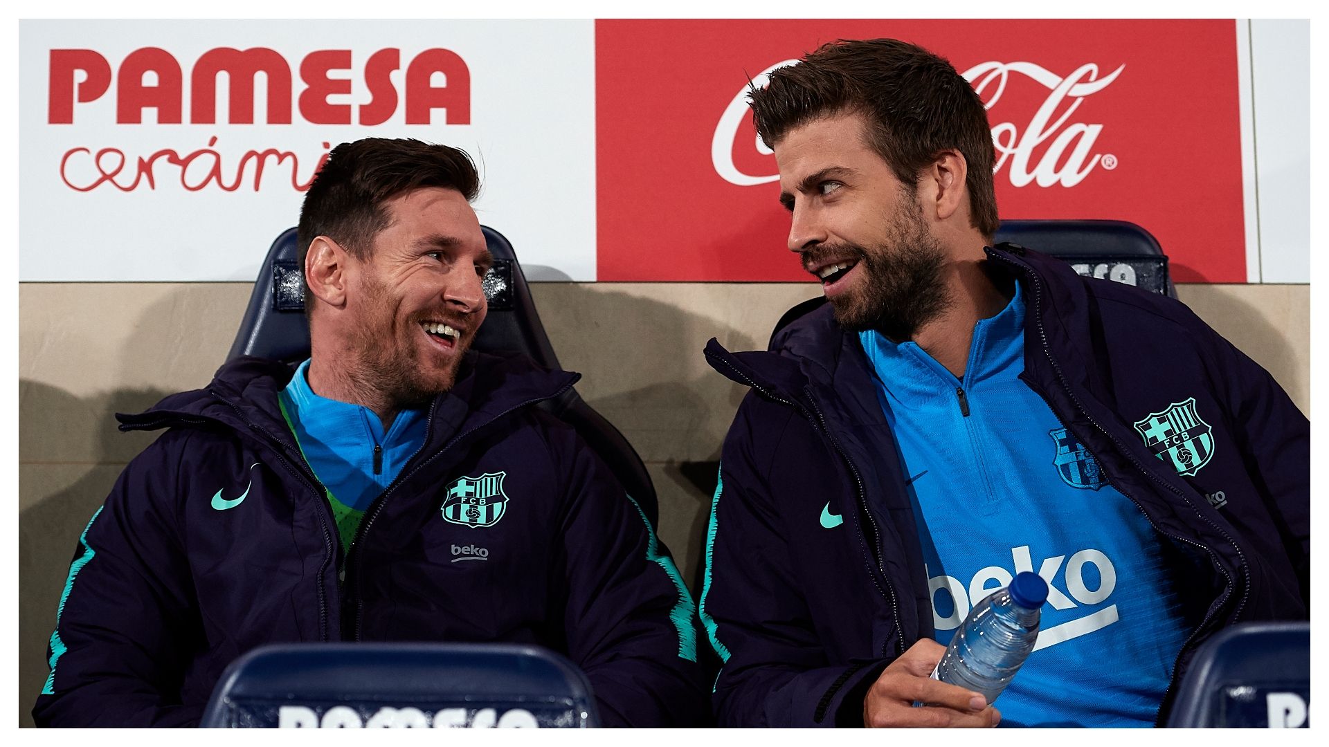 Piqué Messi Villarreal Barcelona LaLiga