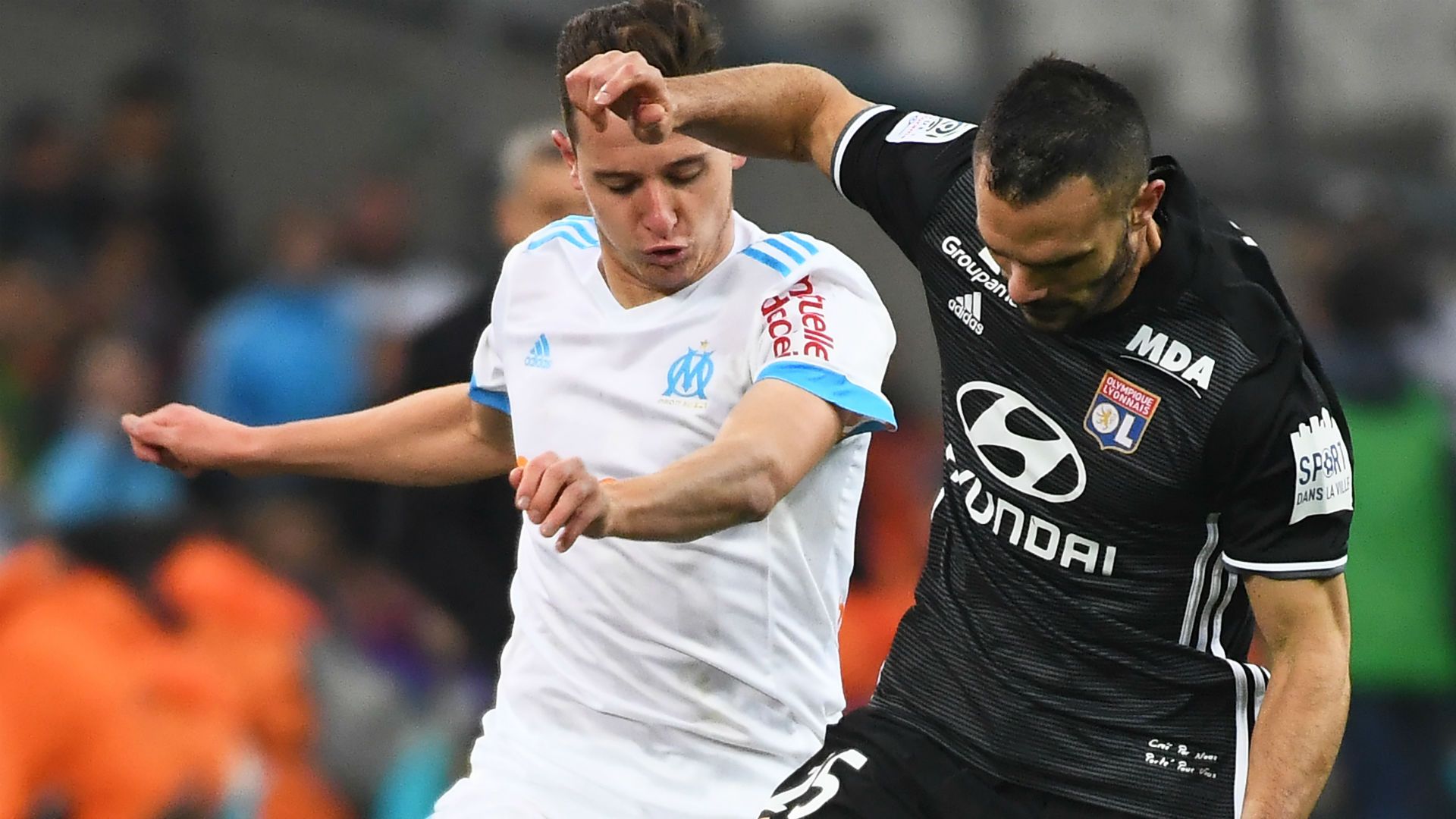 Florian Thauvin Jeremy Morel Marseille Lyon Ligue 1 18032018