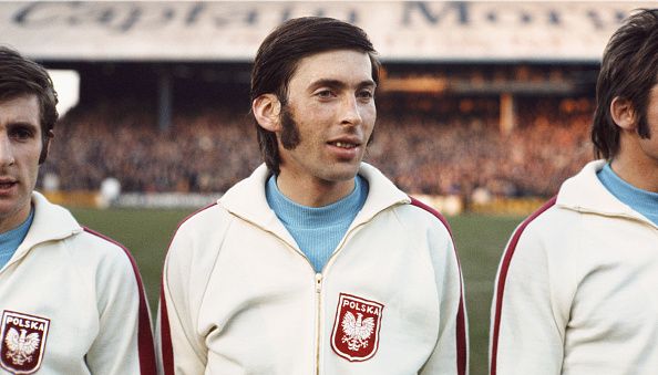 Kazimierz Deyna in action for Poland