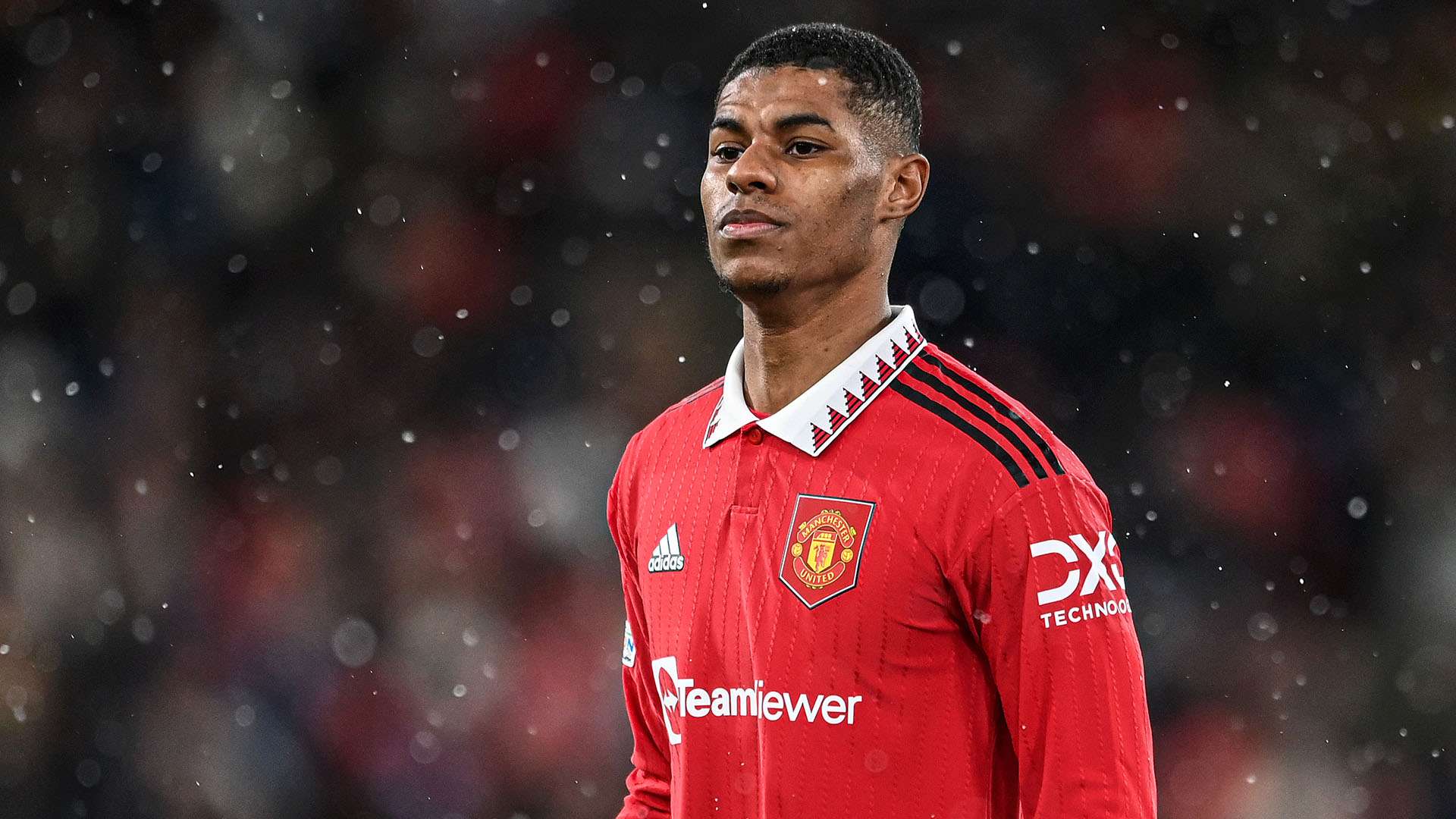 Marcus Rashford Manchester United looks on Betis 2022-23