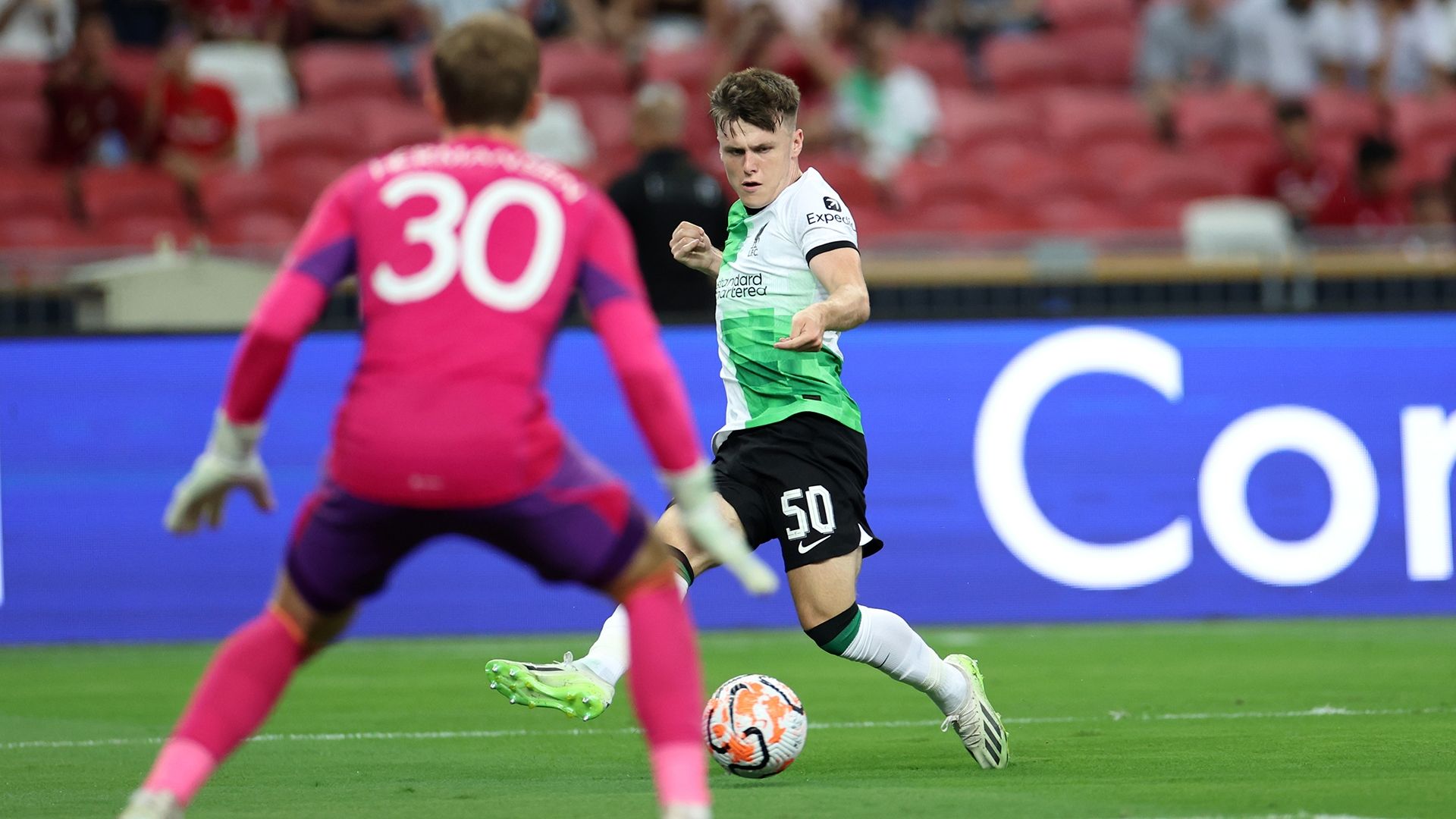 Ben Doak Liverpool Leicester pre-season 2023-24