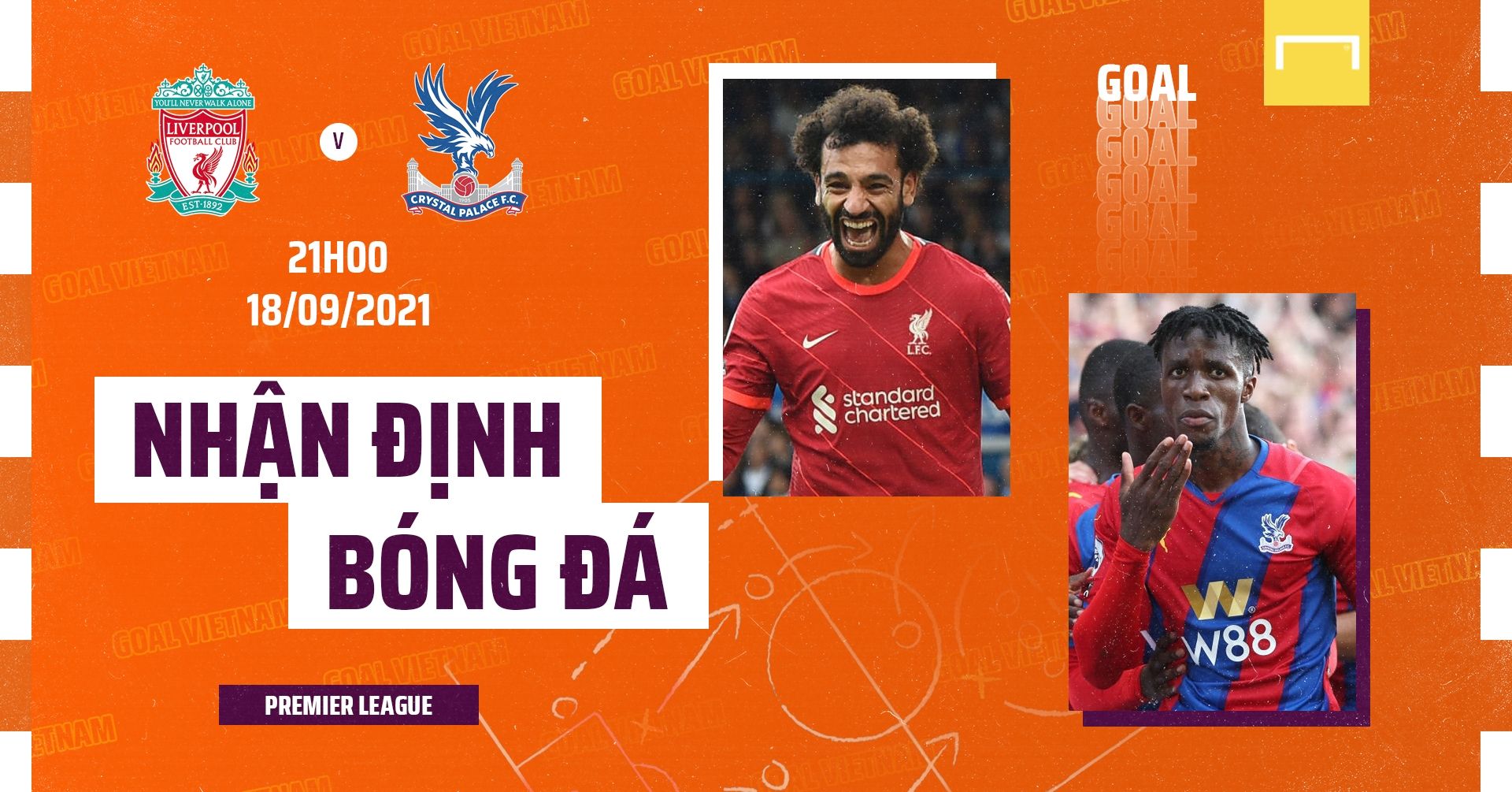 Preview Liverpool vs Crystal Palace 2021/22 Premier League GFX