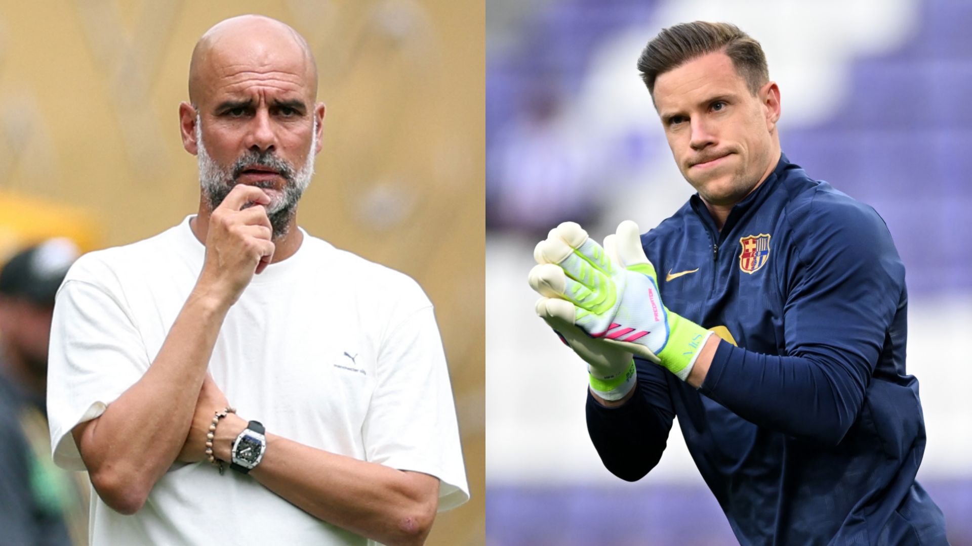 Pep Guardiola Marc-Andre ter Stegen