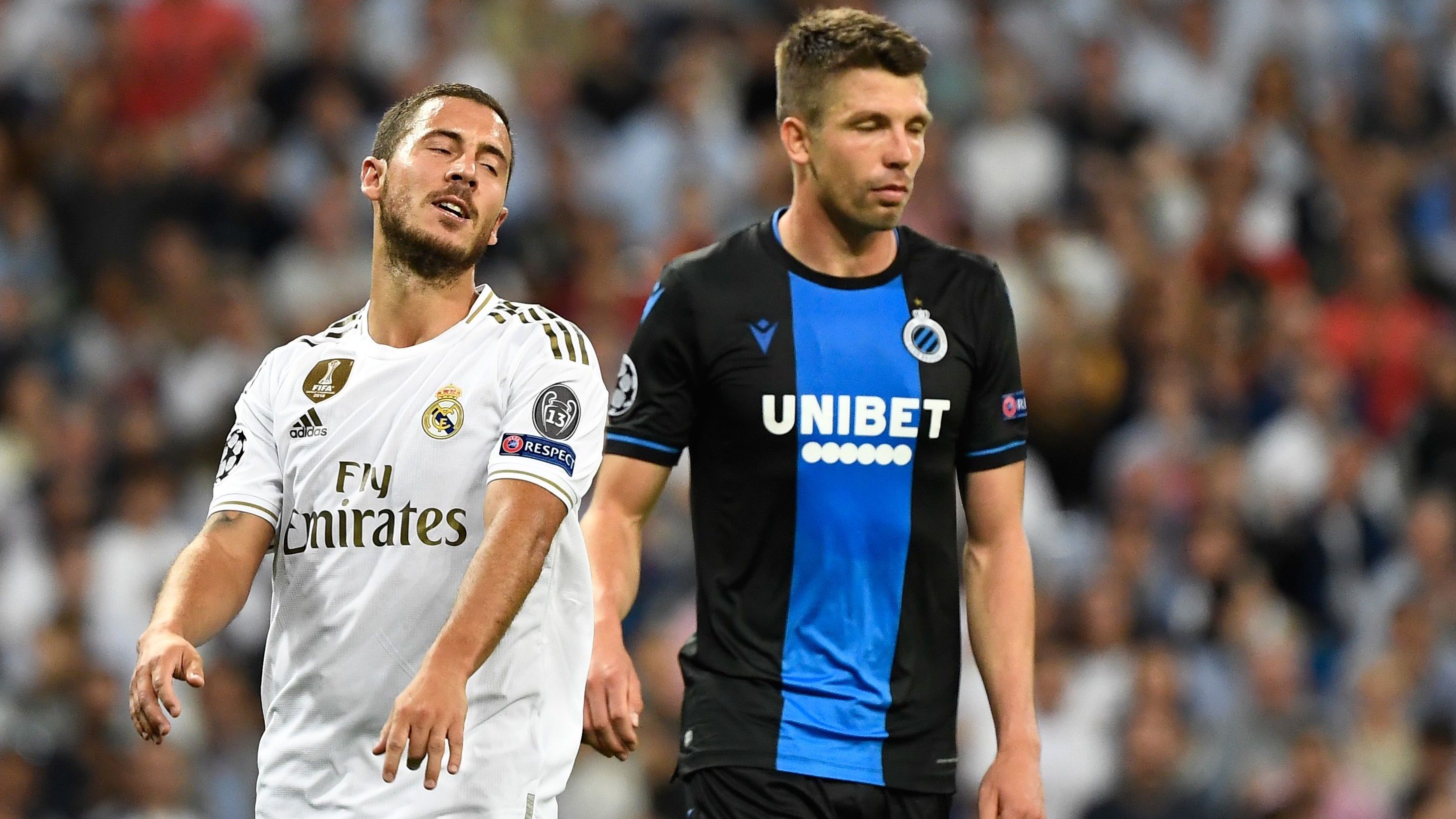 Eden Hazard Brandon Mechele Real Madrid Club Brugge UCL 01102019