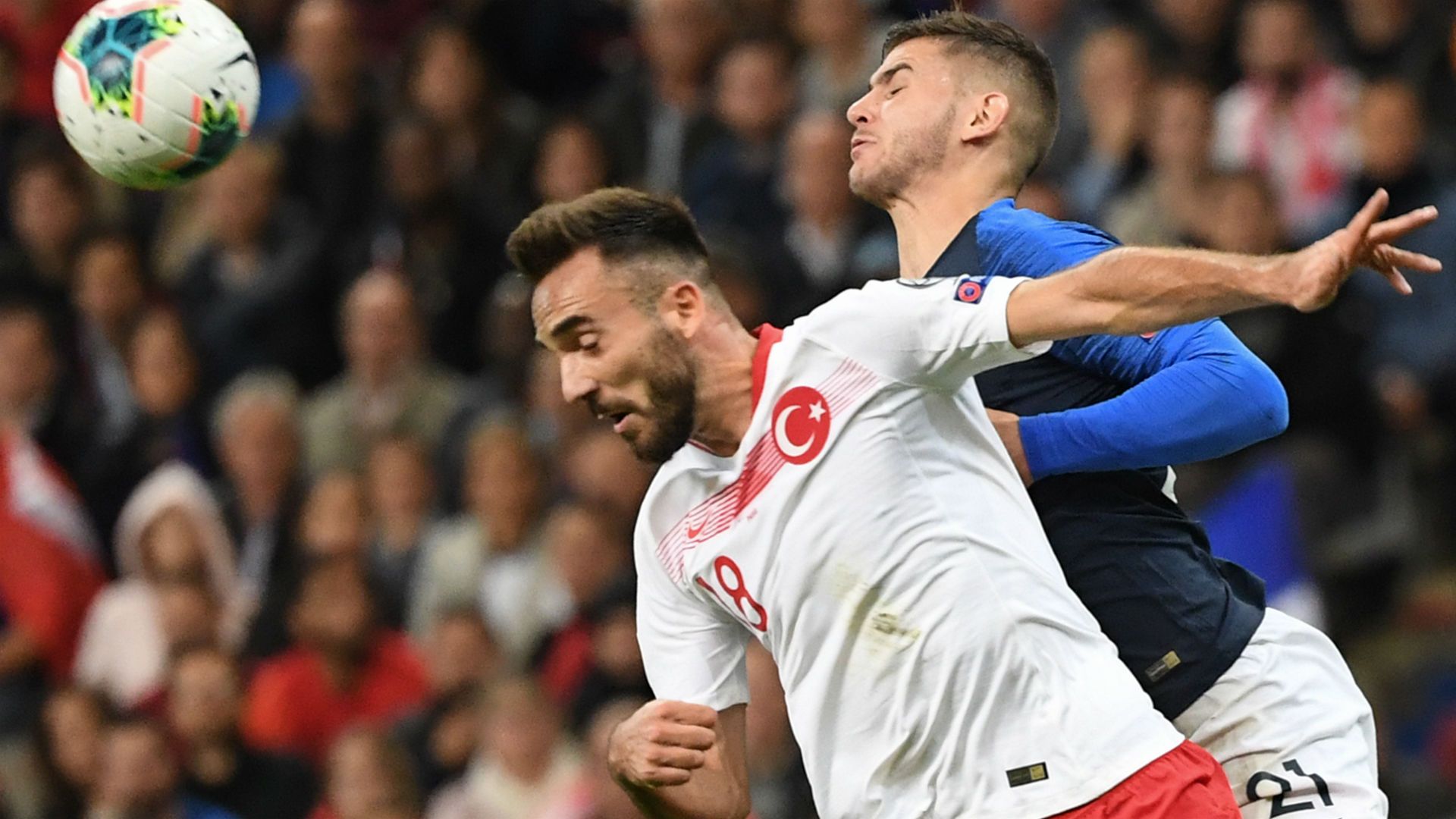 Kenan Karaman Lucas Hernandez France Turkey UEFA Euro Qualifiers 14102019