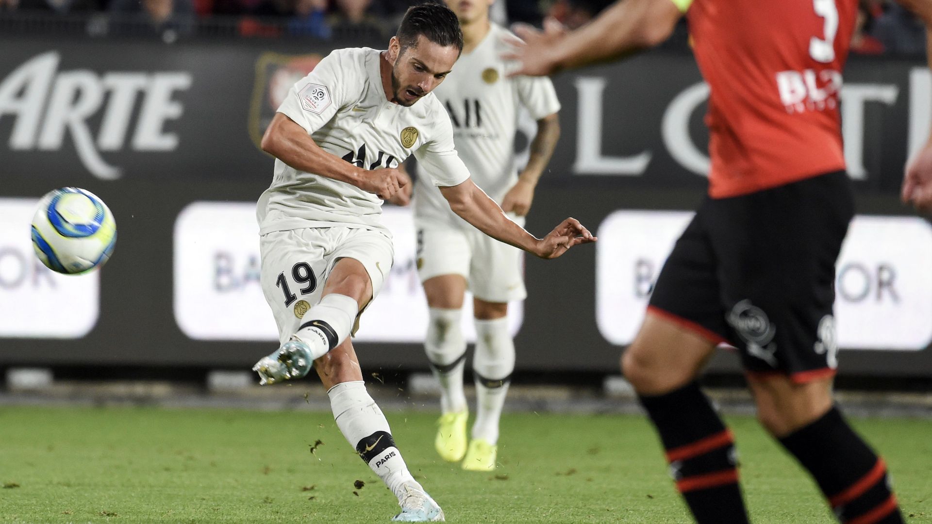 Pablo Sarabia (PSG) face au Stade Rennais (1-2), 2ème journée de Ligue 1, le 18 août 2019
