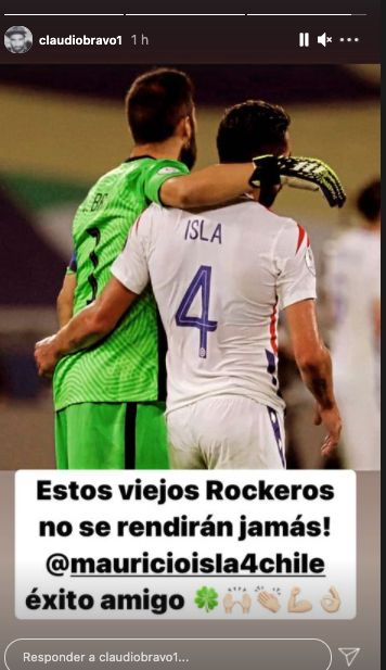 Claudio Bravo Instagram post Copa América 2021