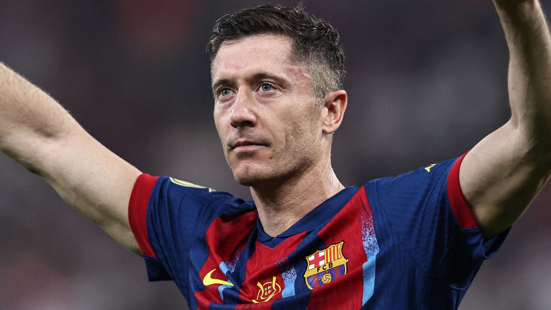 Robert Lewandowski Barcelona 2025-26 Super Cup
