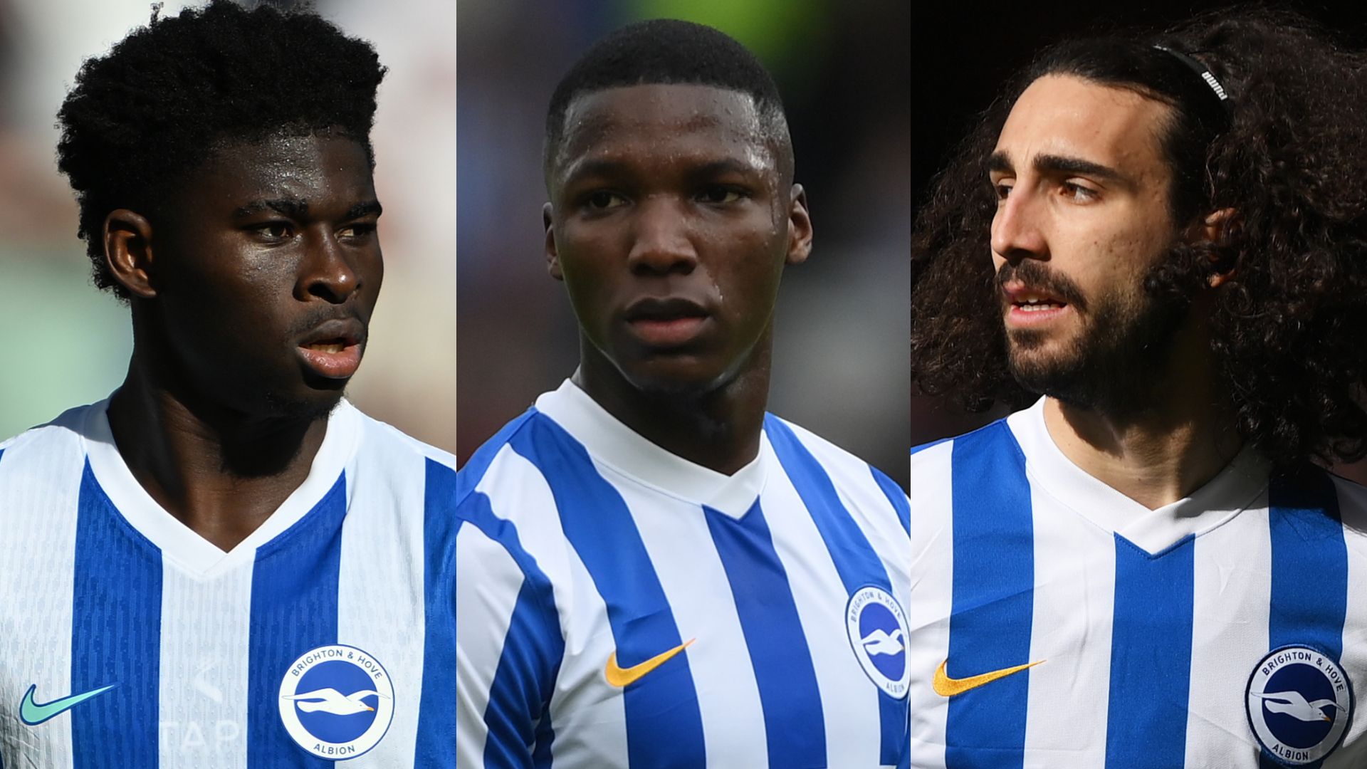Carlos Baleba Moises Caicedo Marc Cucurella Brighton