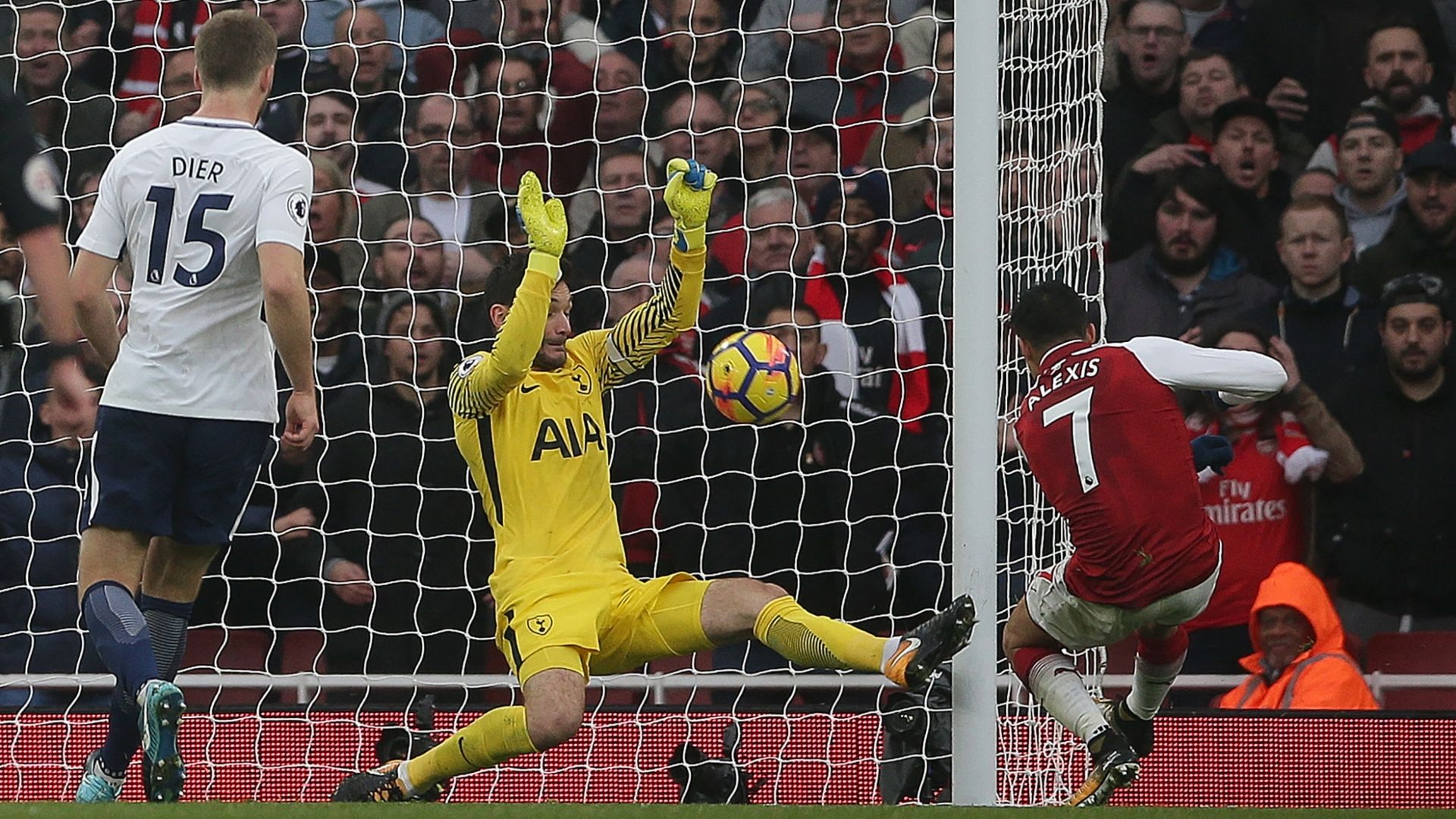 2017 Arsenal Tottenham Alexis Sánchez Dier Lloris