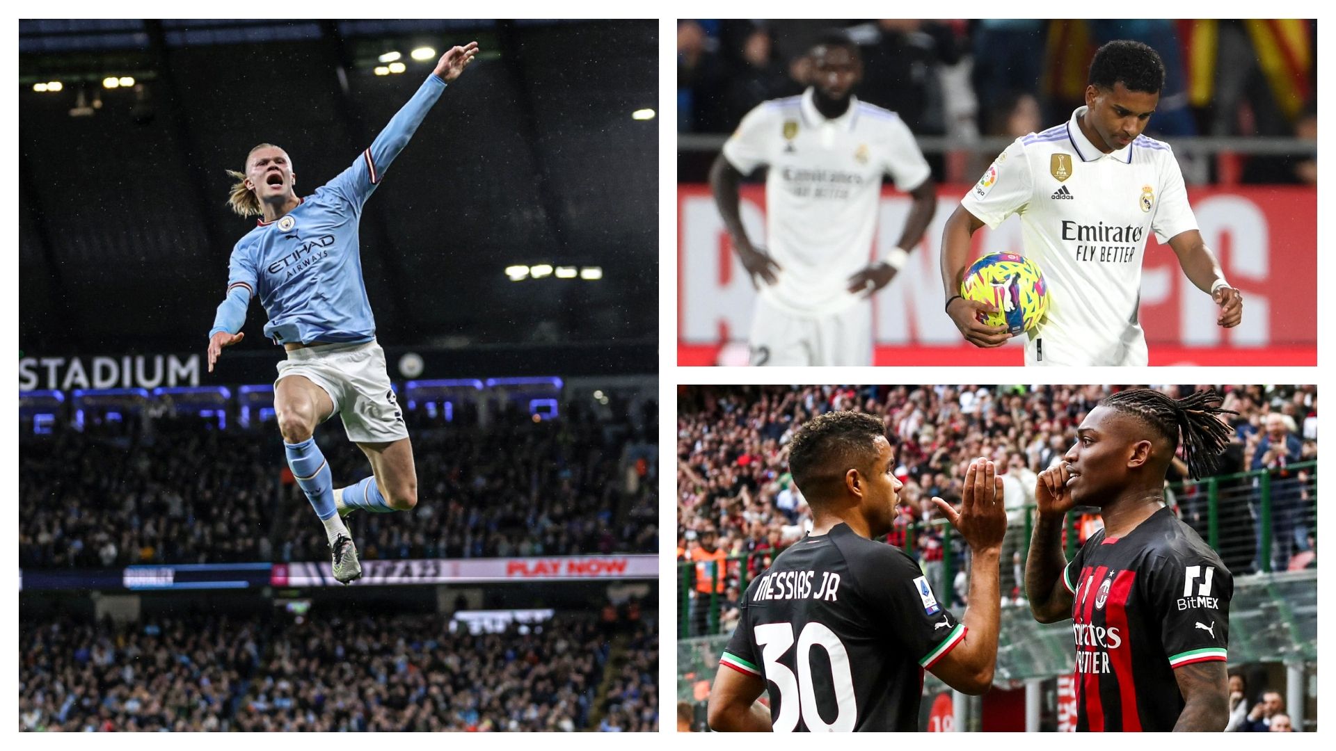 Real Madrid Milan Man City