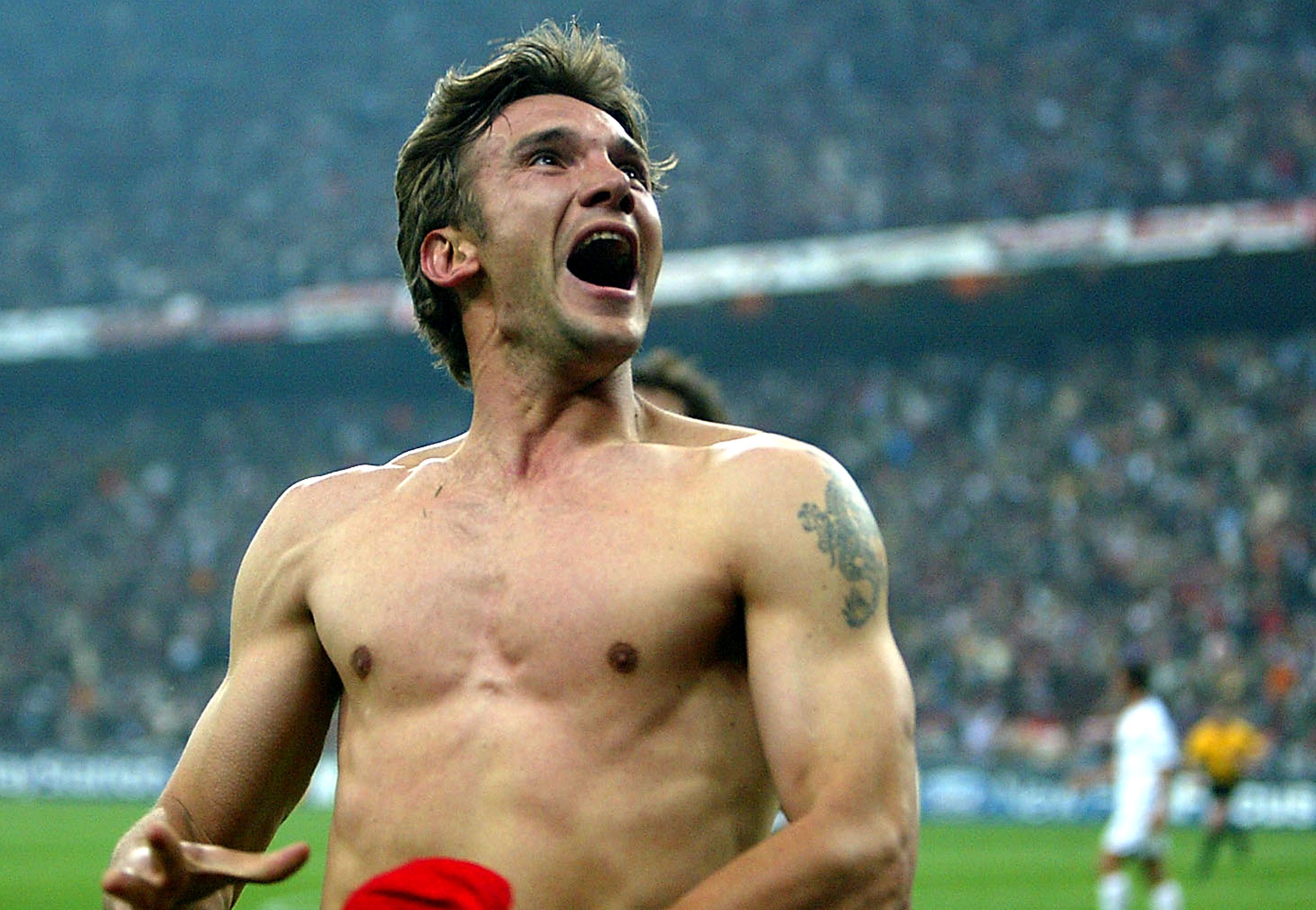 Andriy Shevchenko of AC Milan Vs Inter -  Champions League Quarter Final 462005
