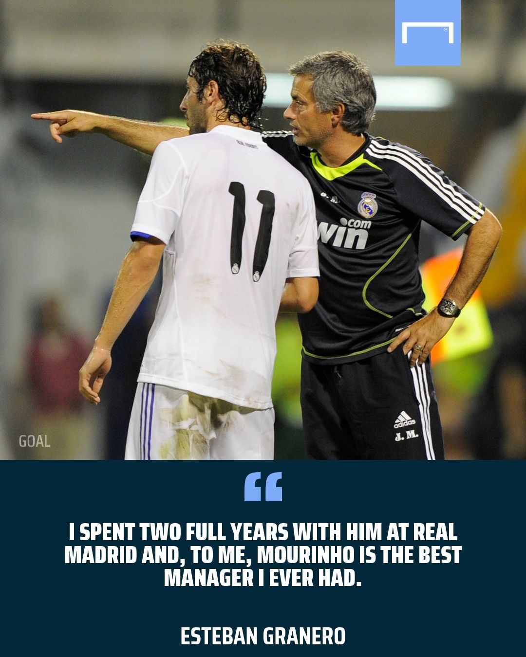 Jose Mourinho Esteban Granero Real Madrid GFX