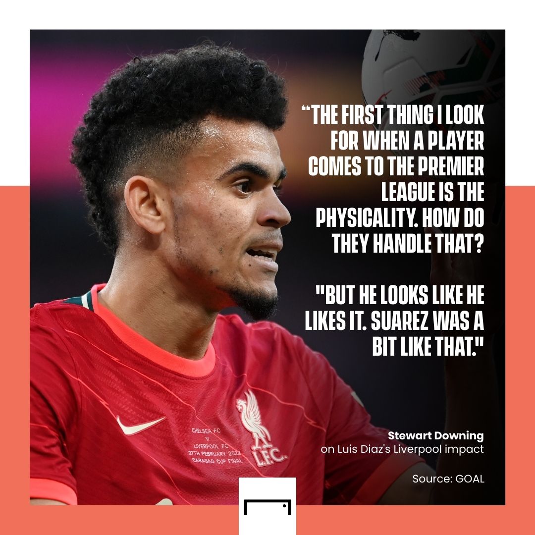 Stewart Downing Luis Diaz Luis Suarez