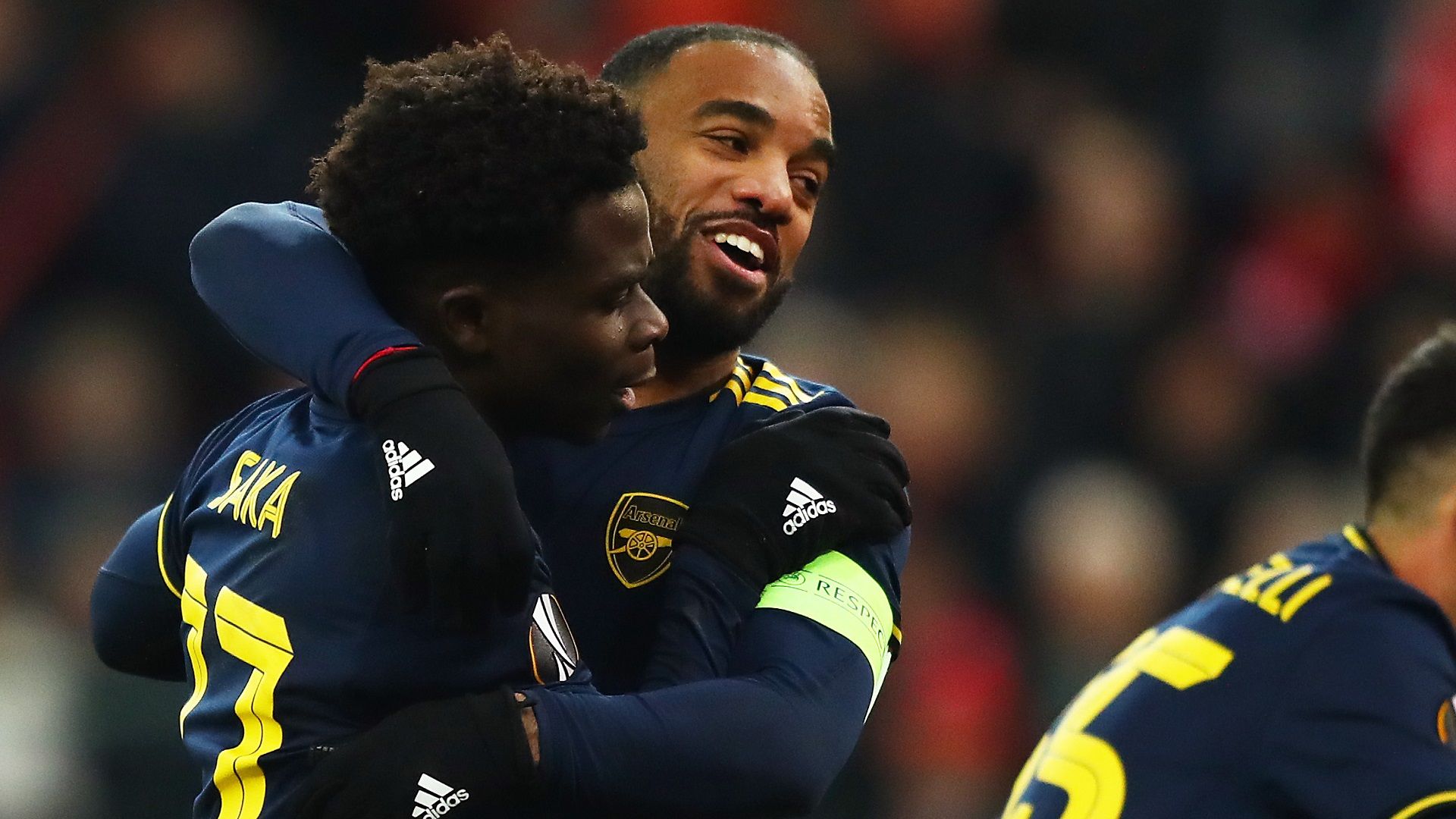 Bukayo Saka Alexandre Lacazette Arsenal 2019-20