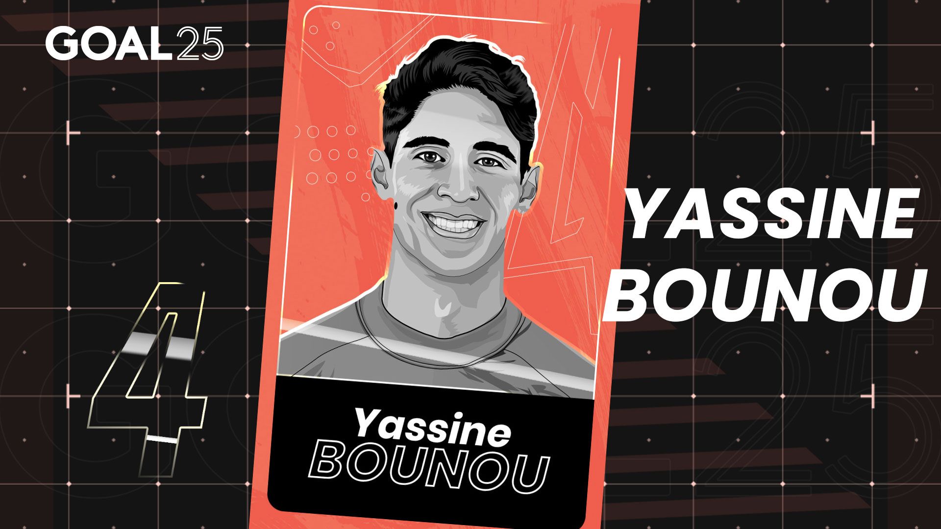 GOAL 25 2021 GFX #04 YASSINE BOUNOU SEVILLA MOROCCO