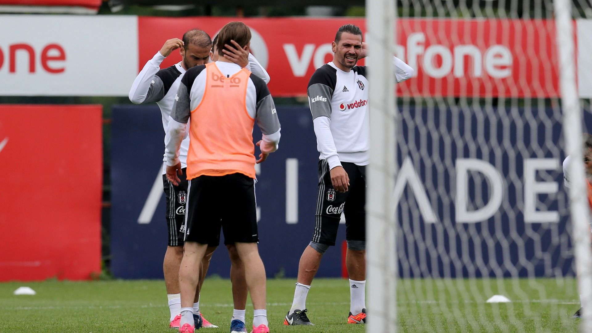 Besiktas training Ersan Gulum Caner Erkin