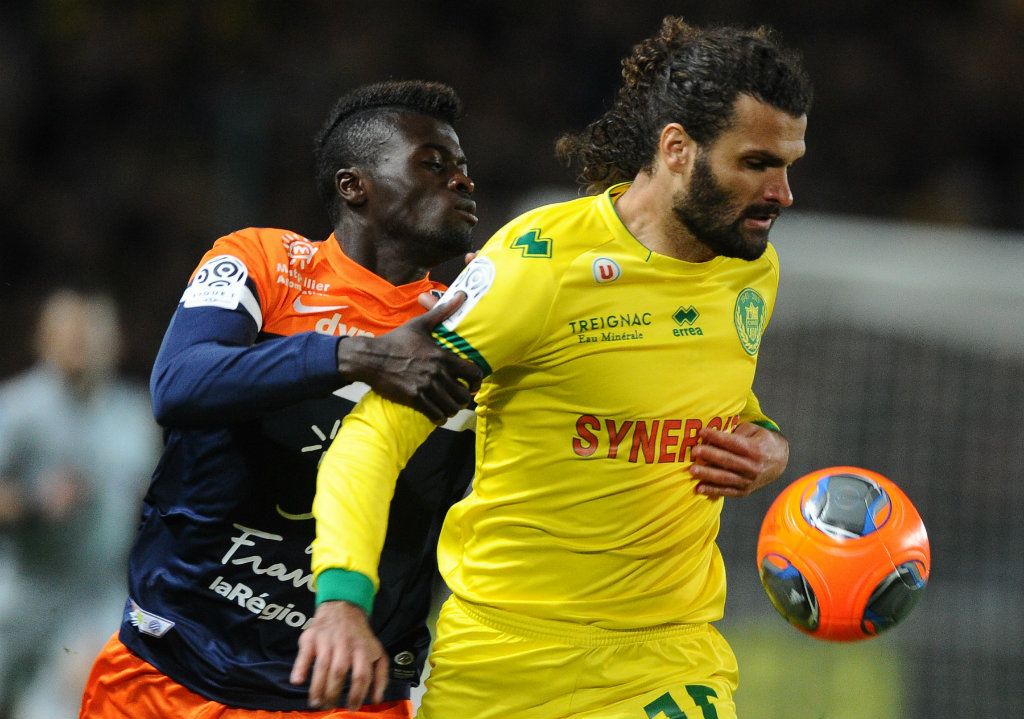 Osvaldo Vizcarrondo Mbaye Niang Nantes Montpellier Ligue 1 03222014