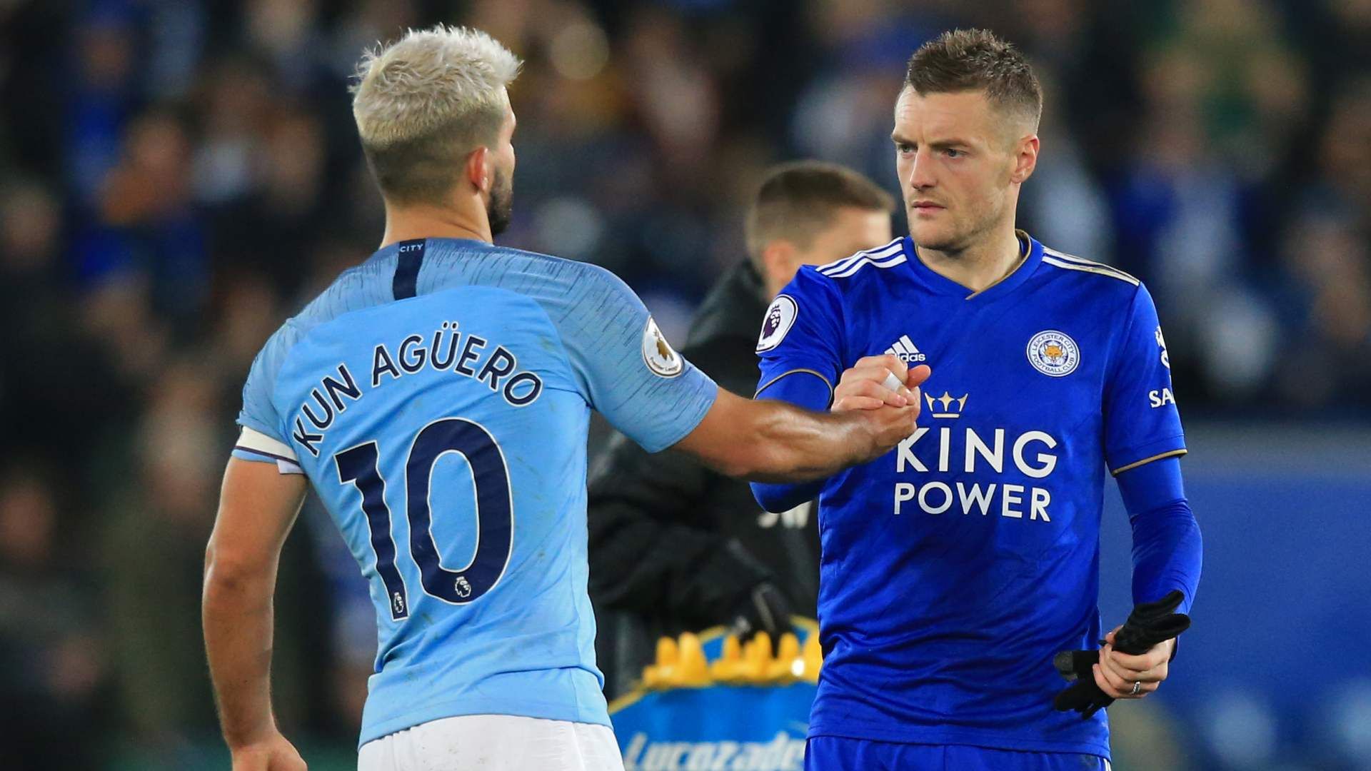 Sergio Aguero Manchester City Jamie Vardy Leicester City 2019-20