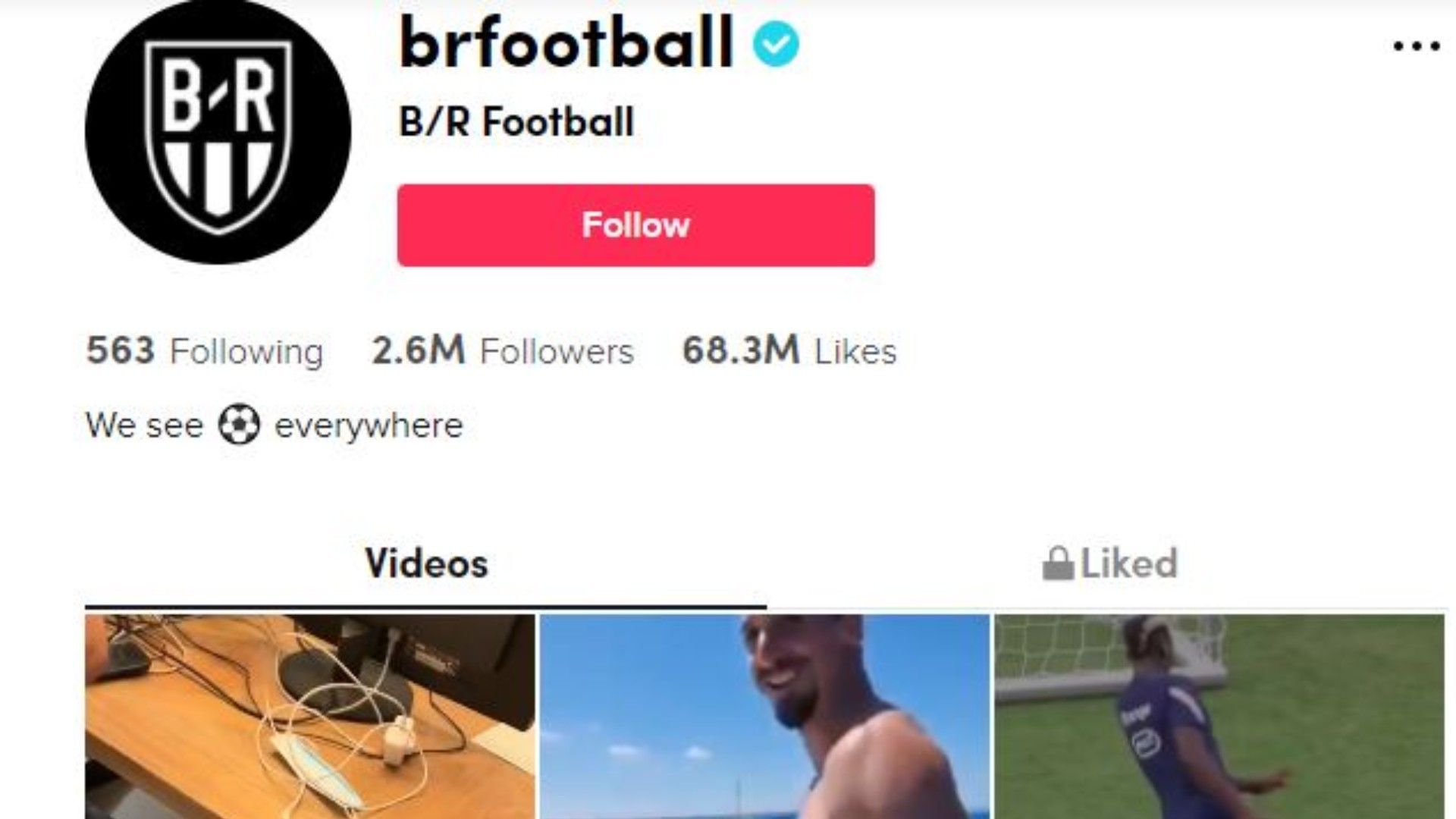 BR Football en tik tok