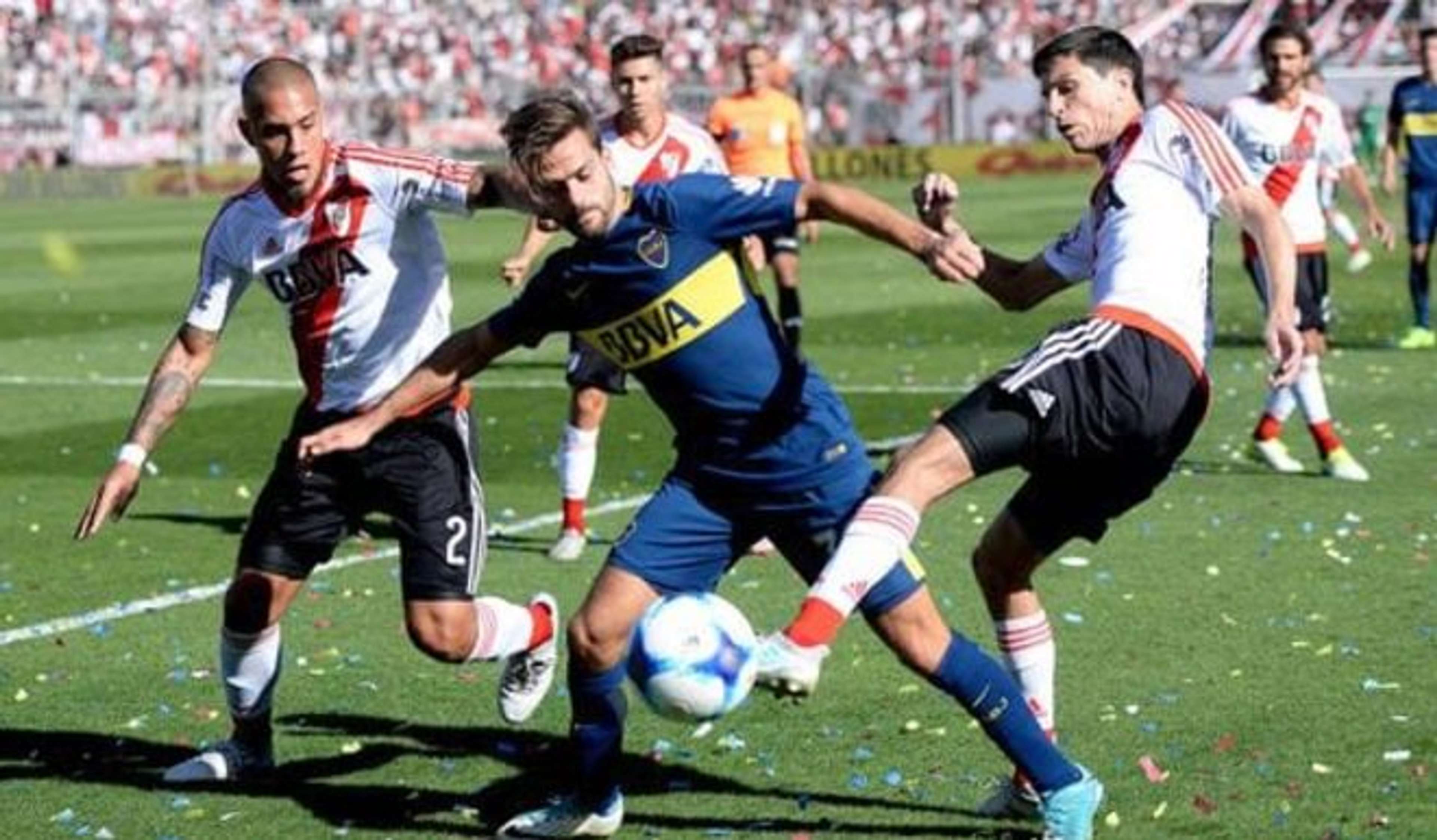Agustin Bouzat Jonatan Maidana Ignacio Nacho Fernandez Boca Juniors River Plate 02092017