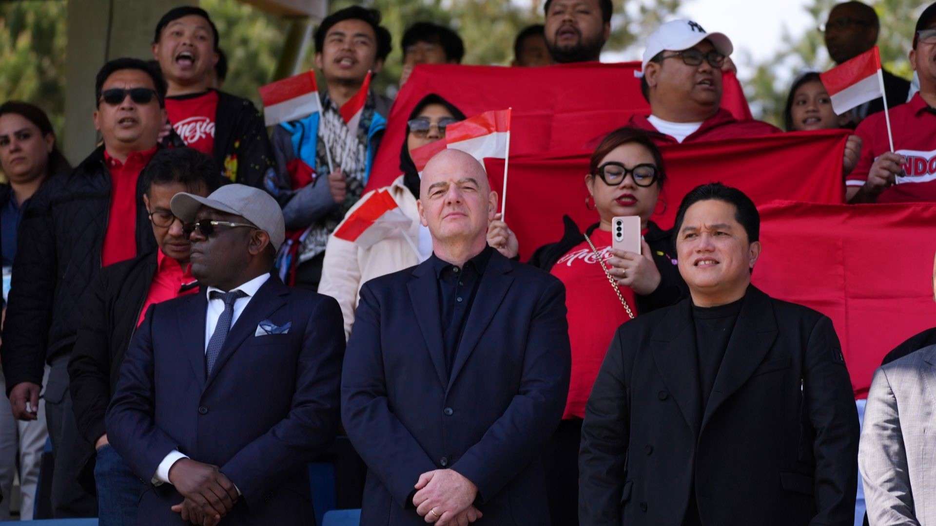 Erick Thohir, Gianni Infantino & Bouba Sampil