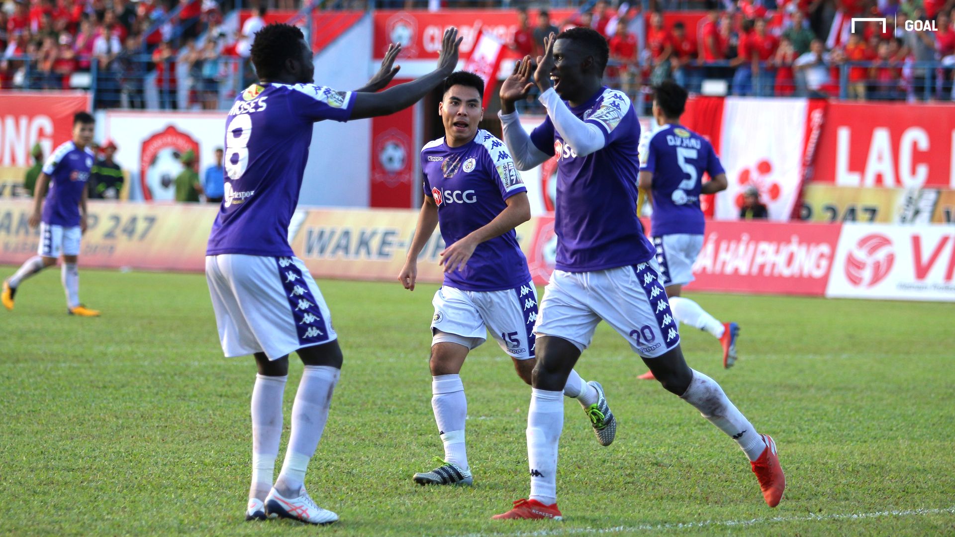 Pape Omar Faye Hai Phong vs Ha Noi V.League 2019