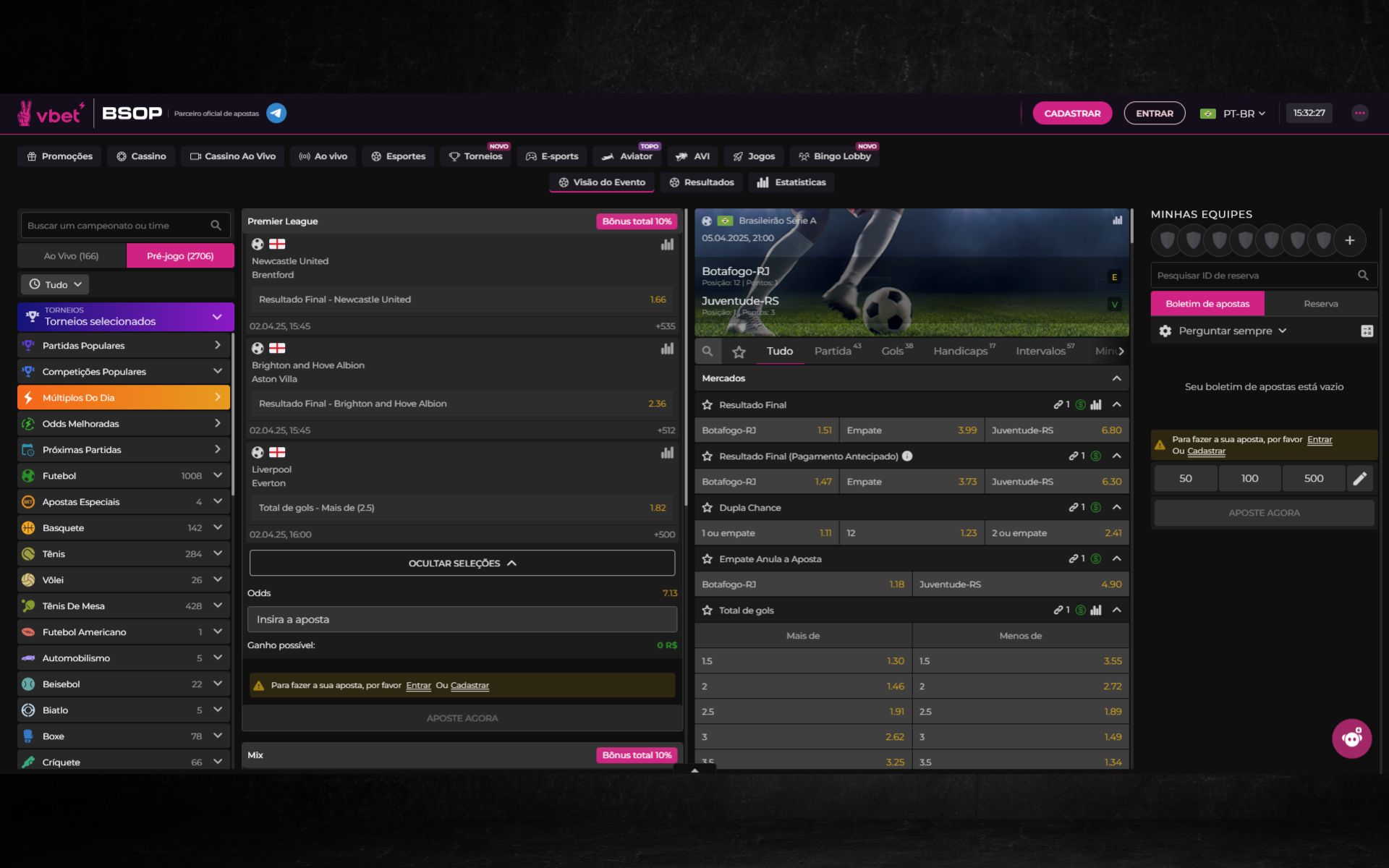 VBet Múltipla do Dia