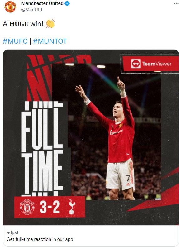 맨유 vs 토트넘 경기 결과