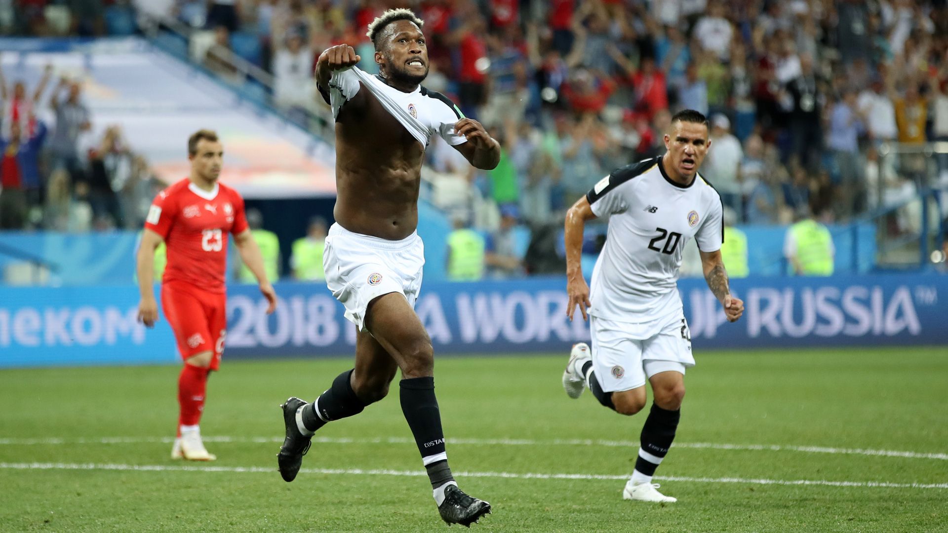 Waston Costa Rica World Cup Switzerland 0618